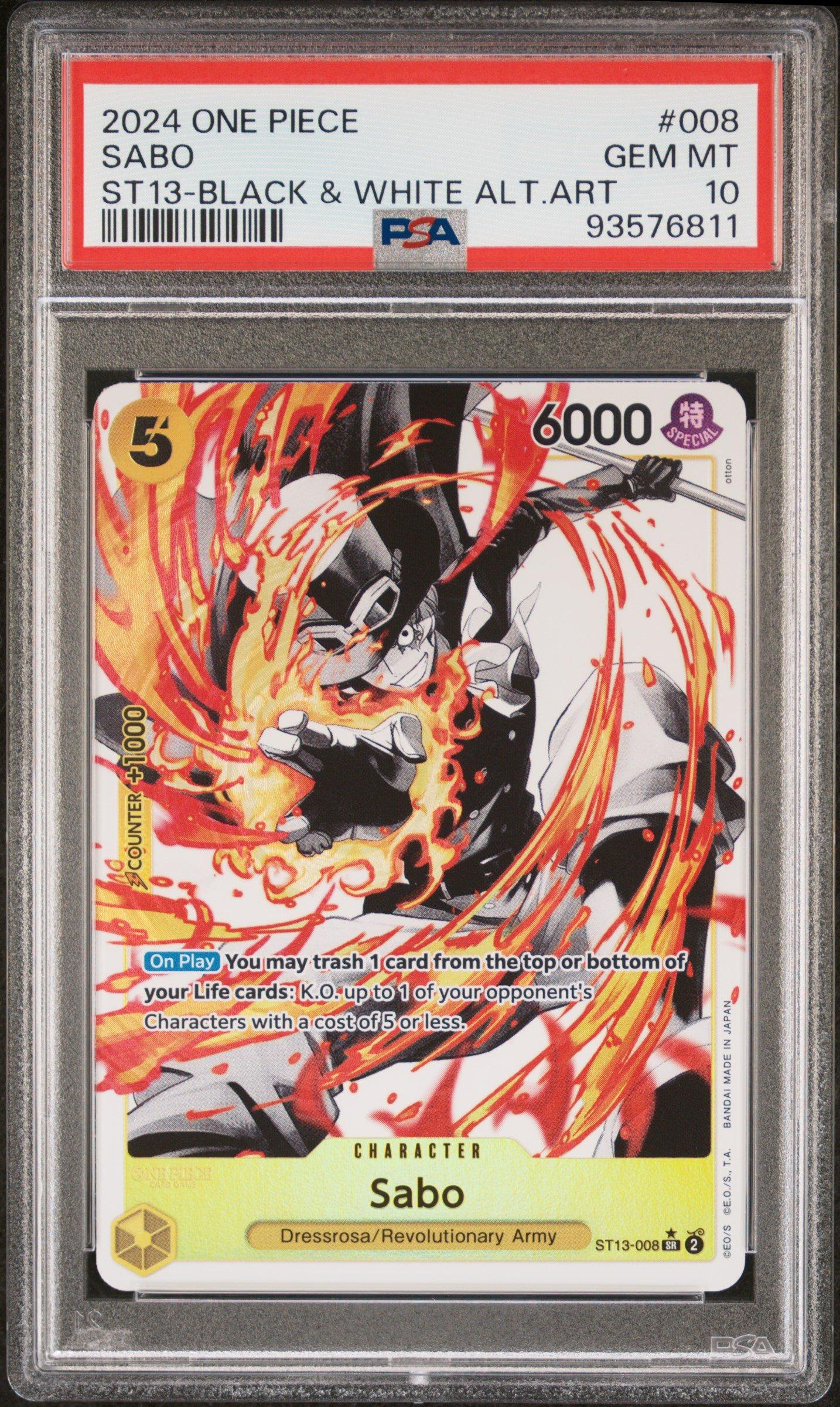 2024 One Piece Ultra Deck St13-the Three Brothers 008 Sabo Black