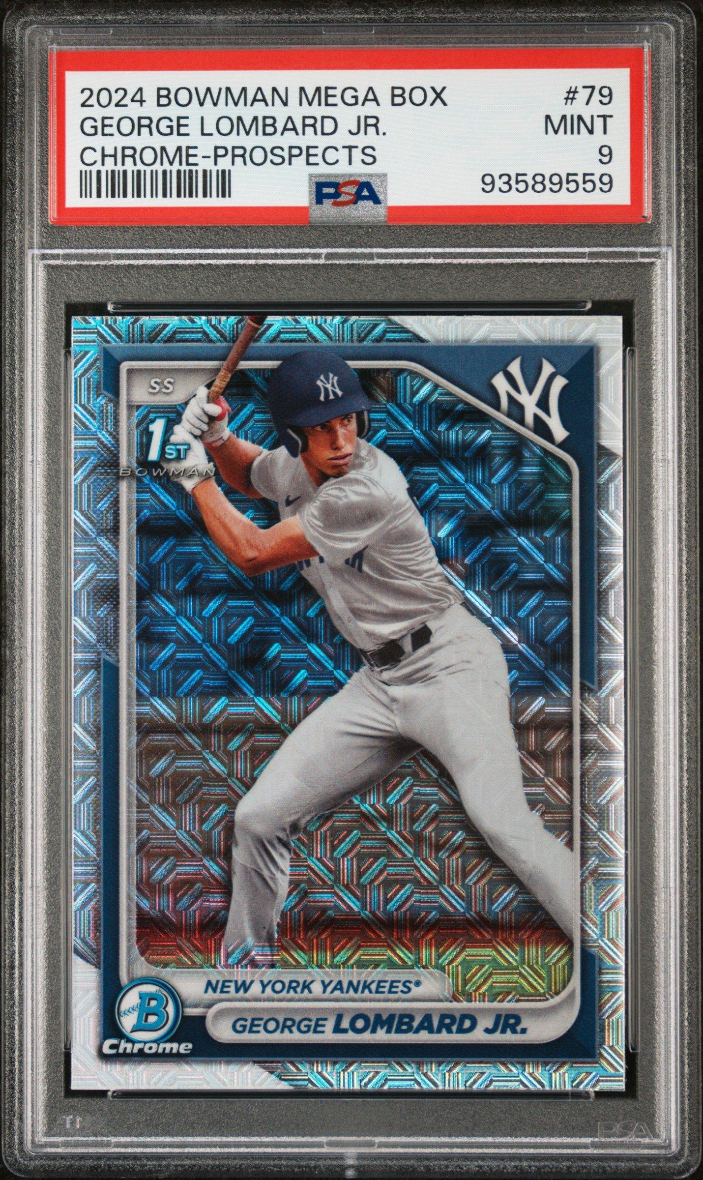 2024 Bowman Mega Box Chrome Prospects 79 George Lombard Jr. PSA 9