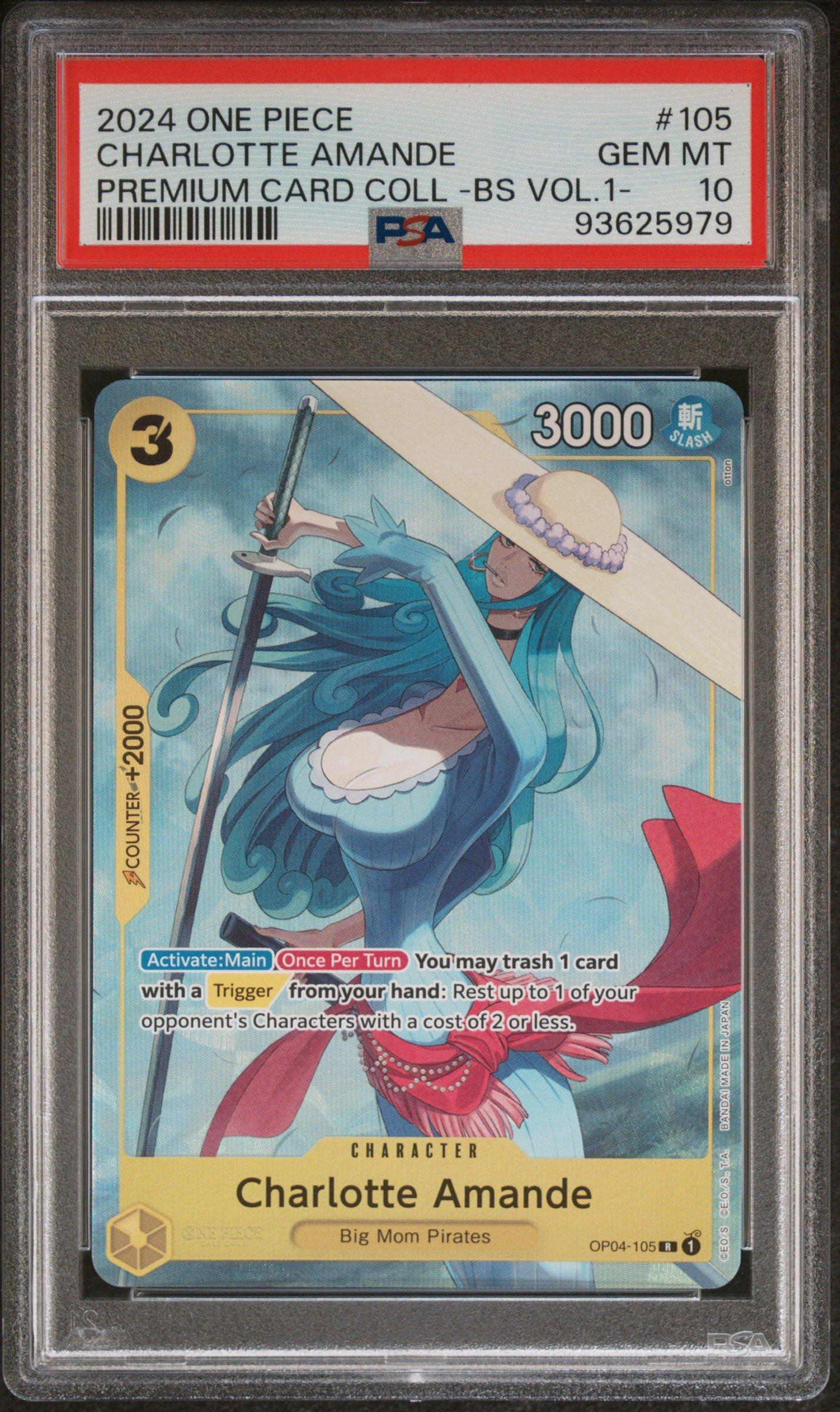 2024 One Piece Premium Card Collection -best Selection Vol.1- 105 Charlotte Amande PSA 10
