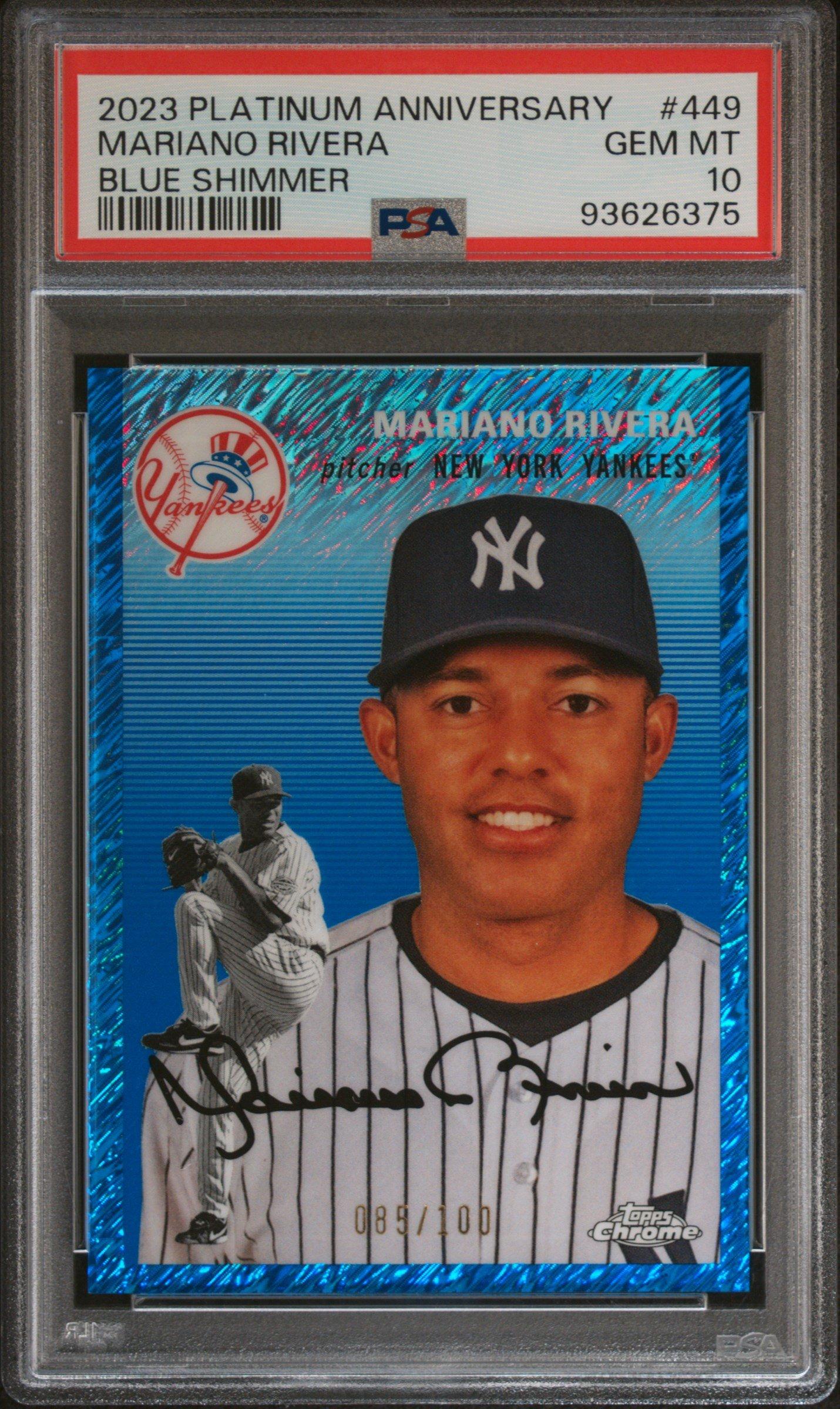 2023 Topps Chrome Platinum Anniversary 449 Mariano Rivera Blue 