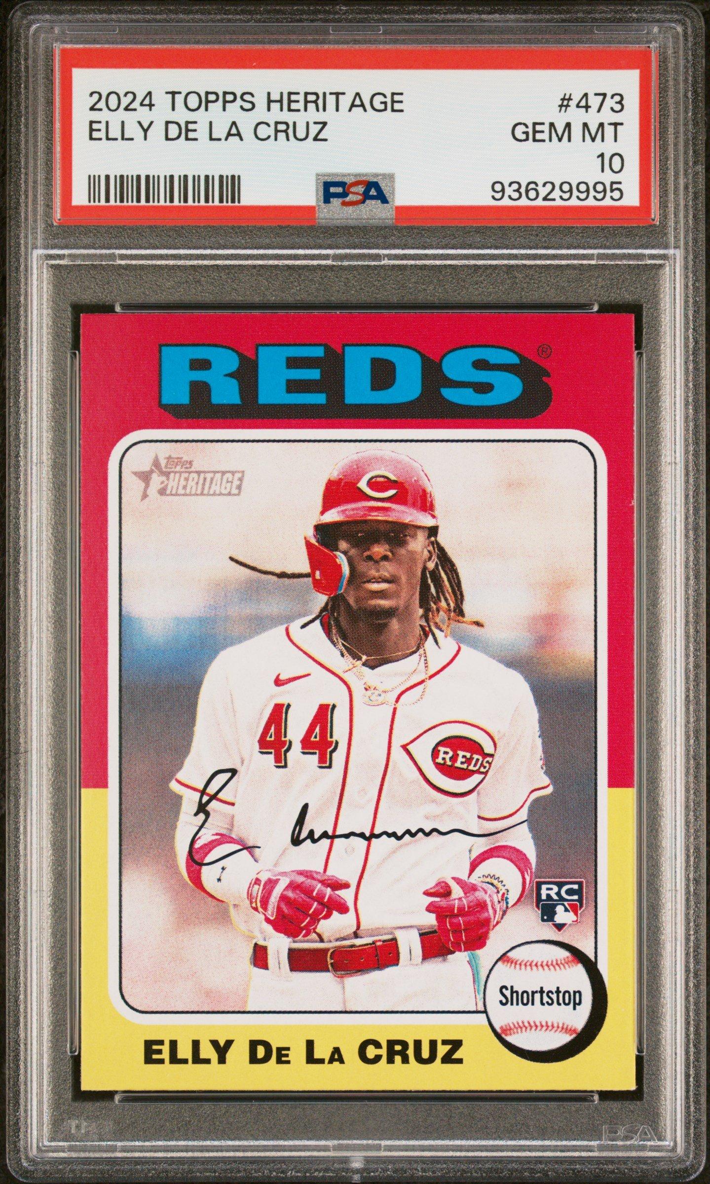 Elly De La Cruz MLB エリーデラクルーズ　PSA10 2024 Topps Heritage 473 Elly De La Cruz PSA 10 Graded Card | GameStop