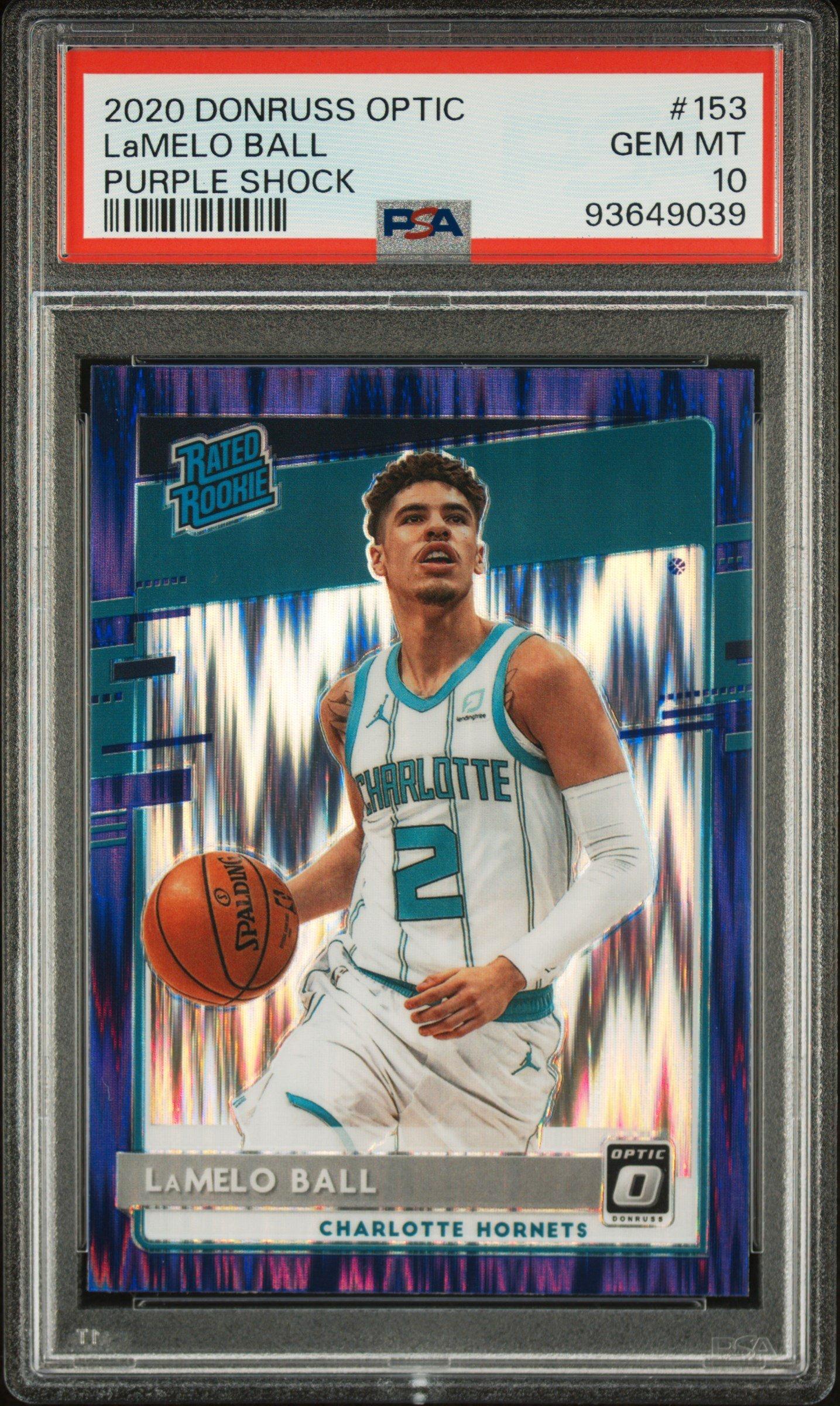GameStop 2020 Panini Donruss Optic 153 Lamelo Ball Purple
