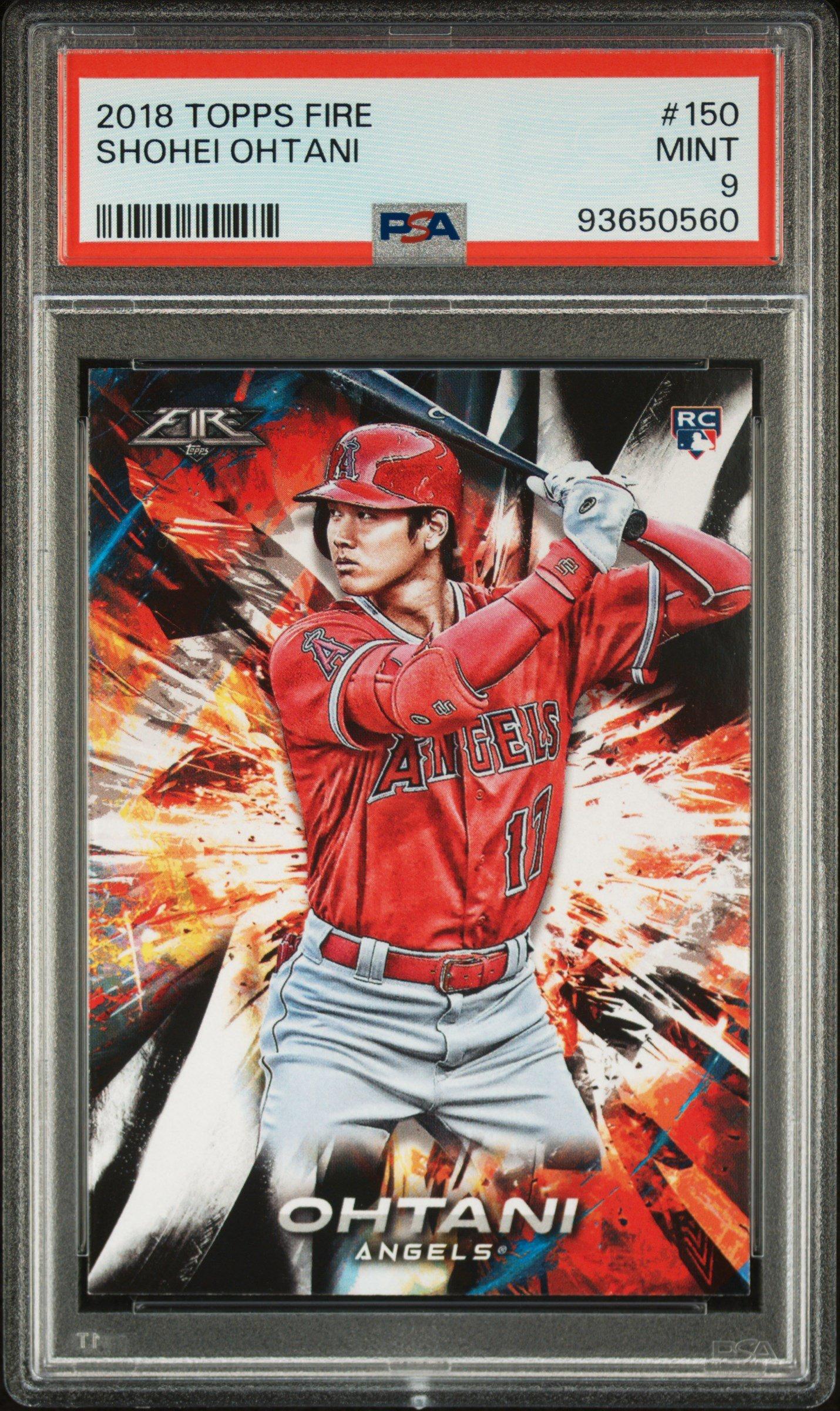 2018 Topps Fire 150 Shohei Ohtani PSA 9