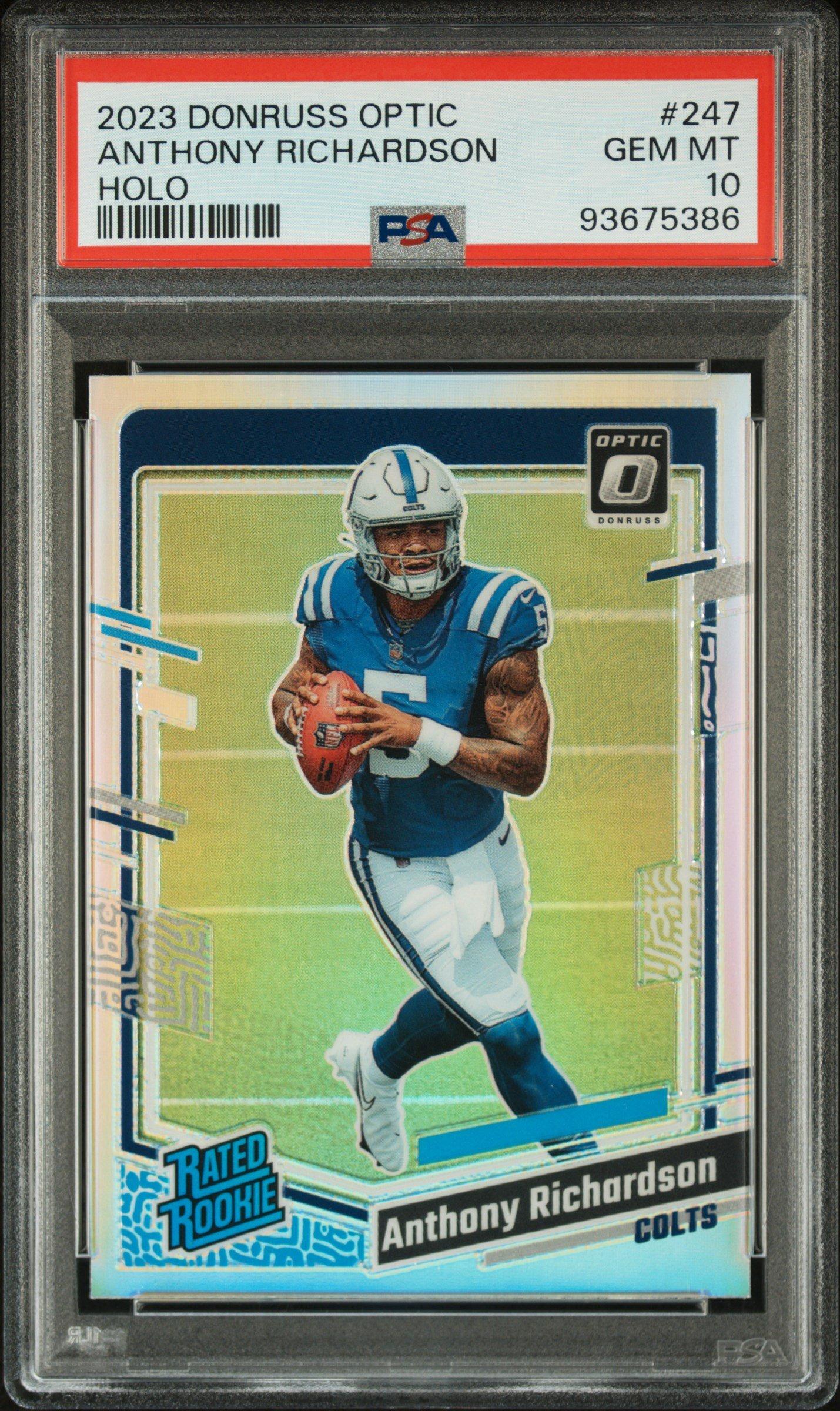 2023 Panini Donruss Optic 247 Anthony Richardson Holo PSA 10