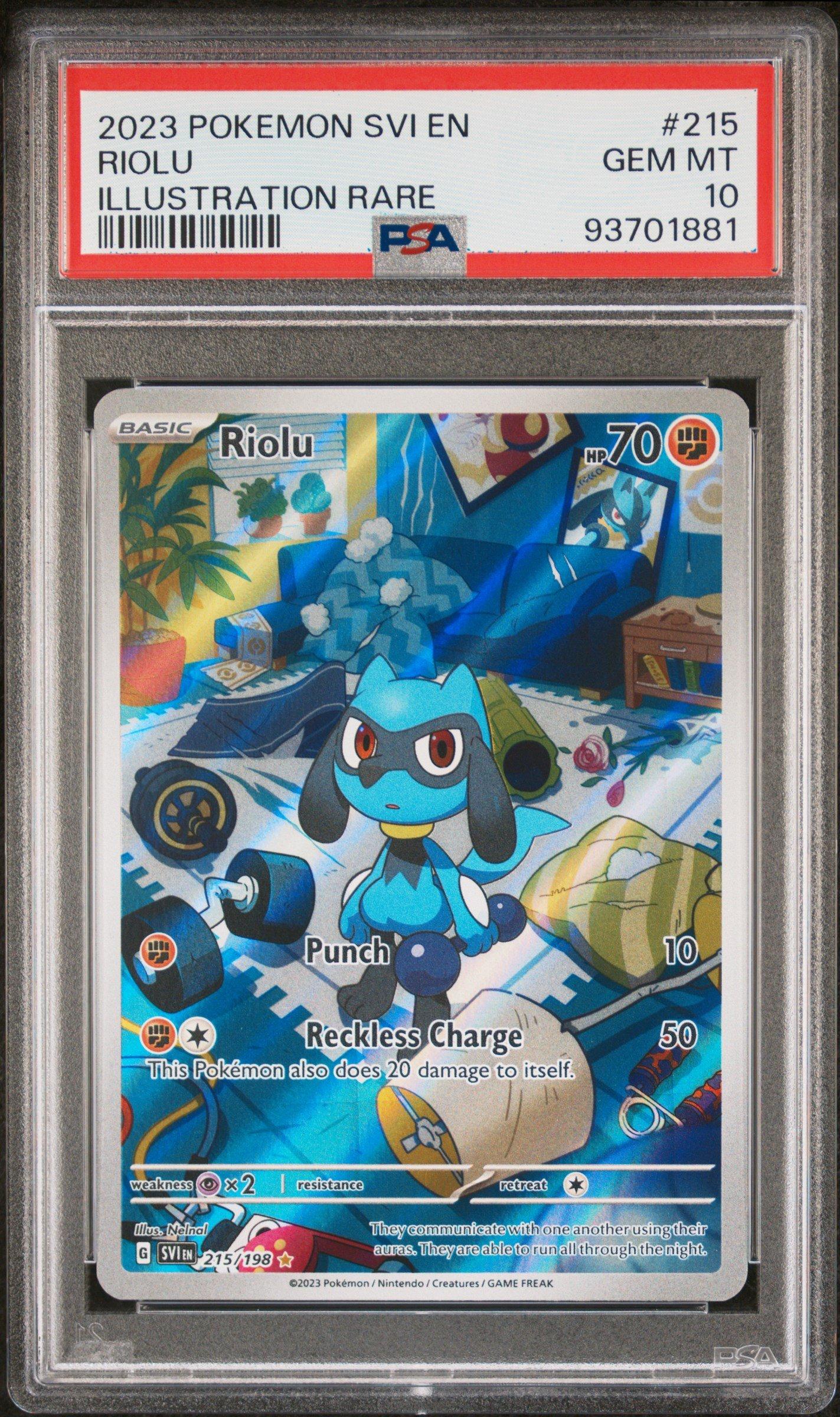 PSA10リオル 5917 2023 Pokemon Svi En-scarlet & Violet 215 Riolu Illustration Rare