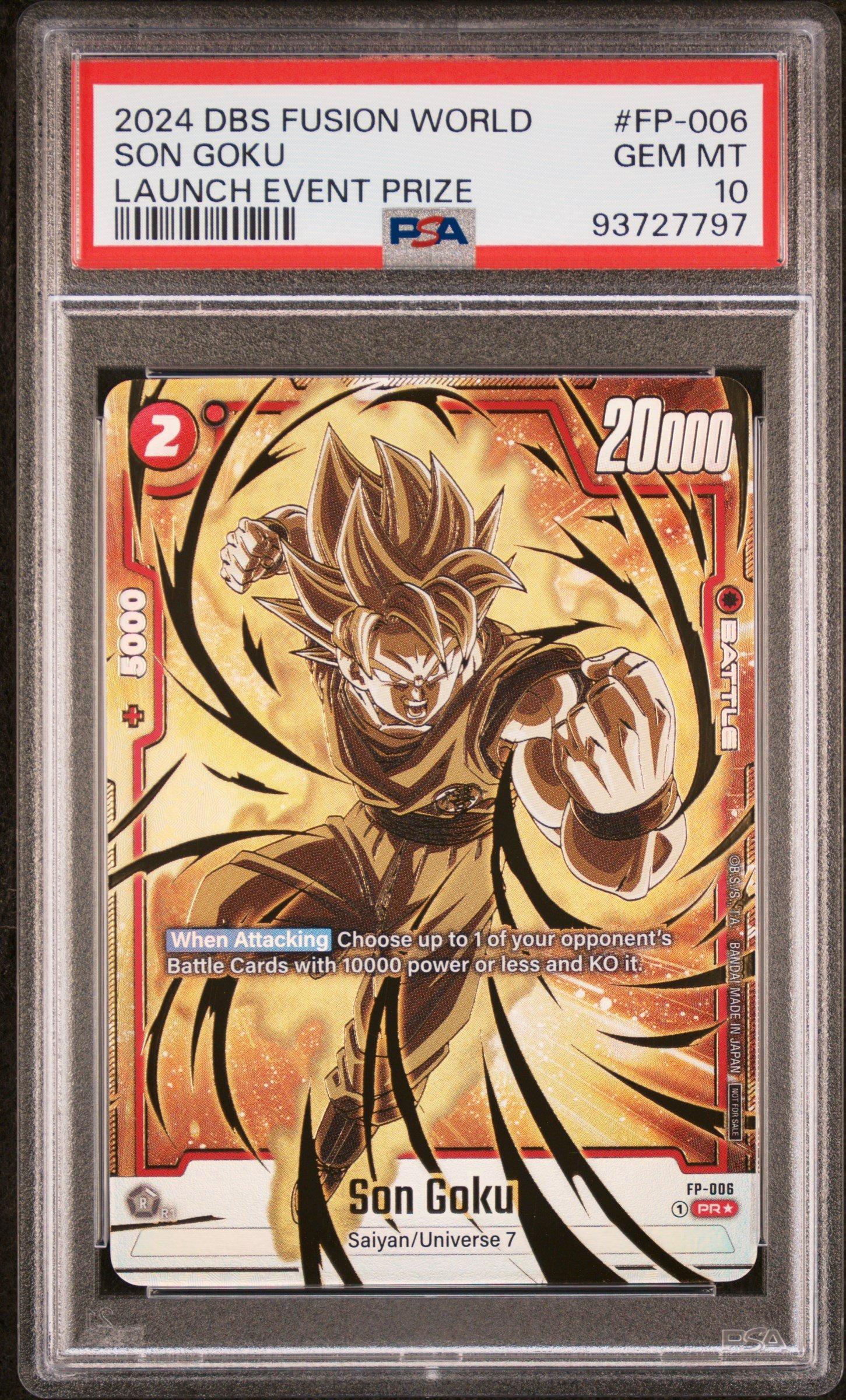PSA10 ドラゴンボール・フュージョンワールド　ベジータ プロモ FP-007 2024 Dragon Ball Super Card Game Fusion World Launch Event Prize