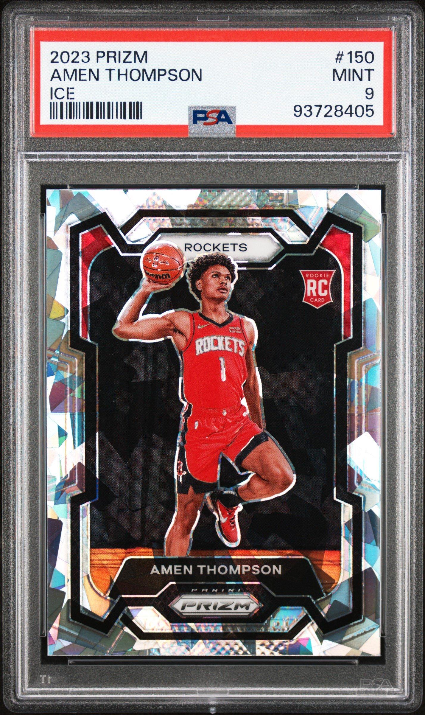 2023 Panini Prizm 150 Amen Thompson Ice PSA 9