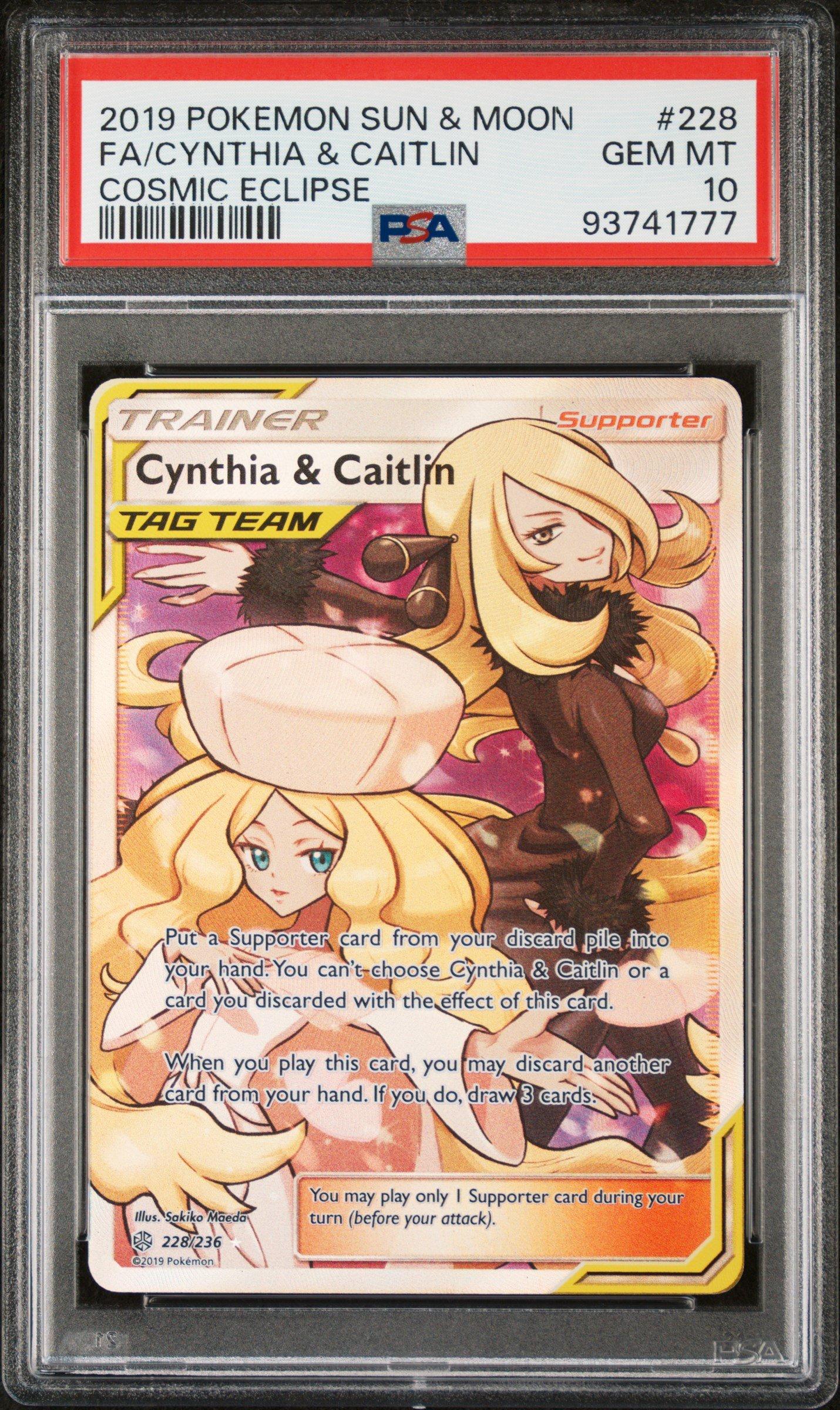 a-cya♡ 2019 Pokemon Sun & Moon Cosmic Eclipse 228 Full Art/cynthia
