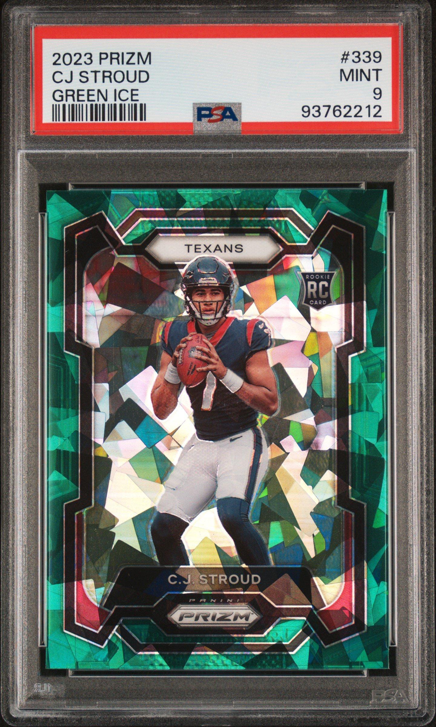 2023 Panini Prizm 339 Cj Stroud Green Ice PSA 9 Graded Card | GameStop