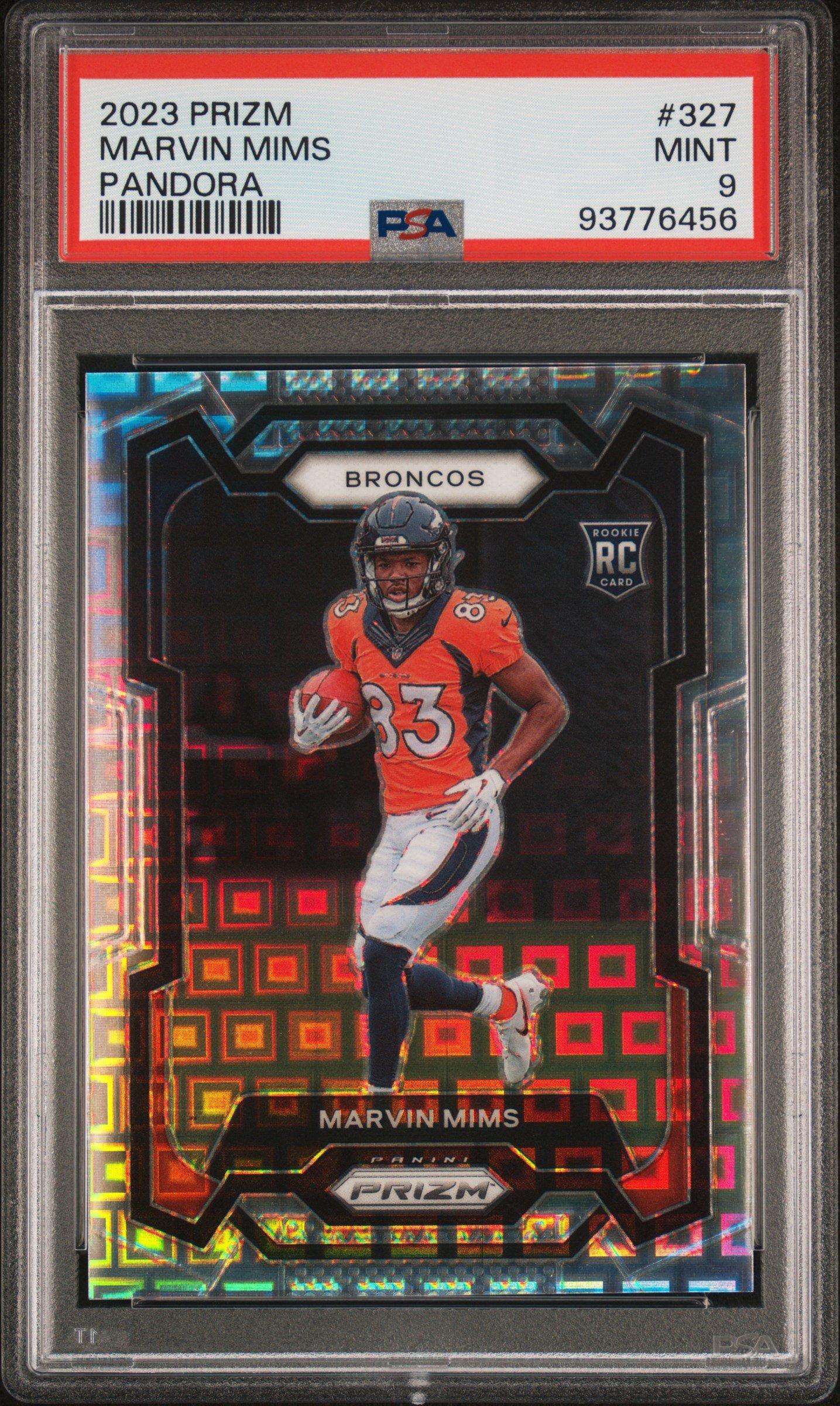2023 Panini Prizm 327 Marvin Mims Pandora PSA 9