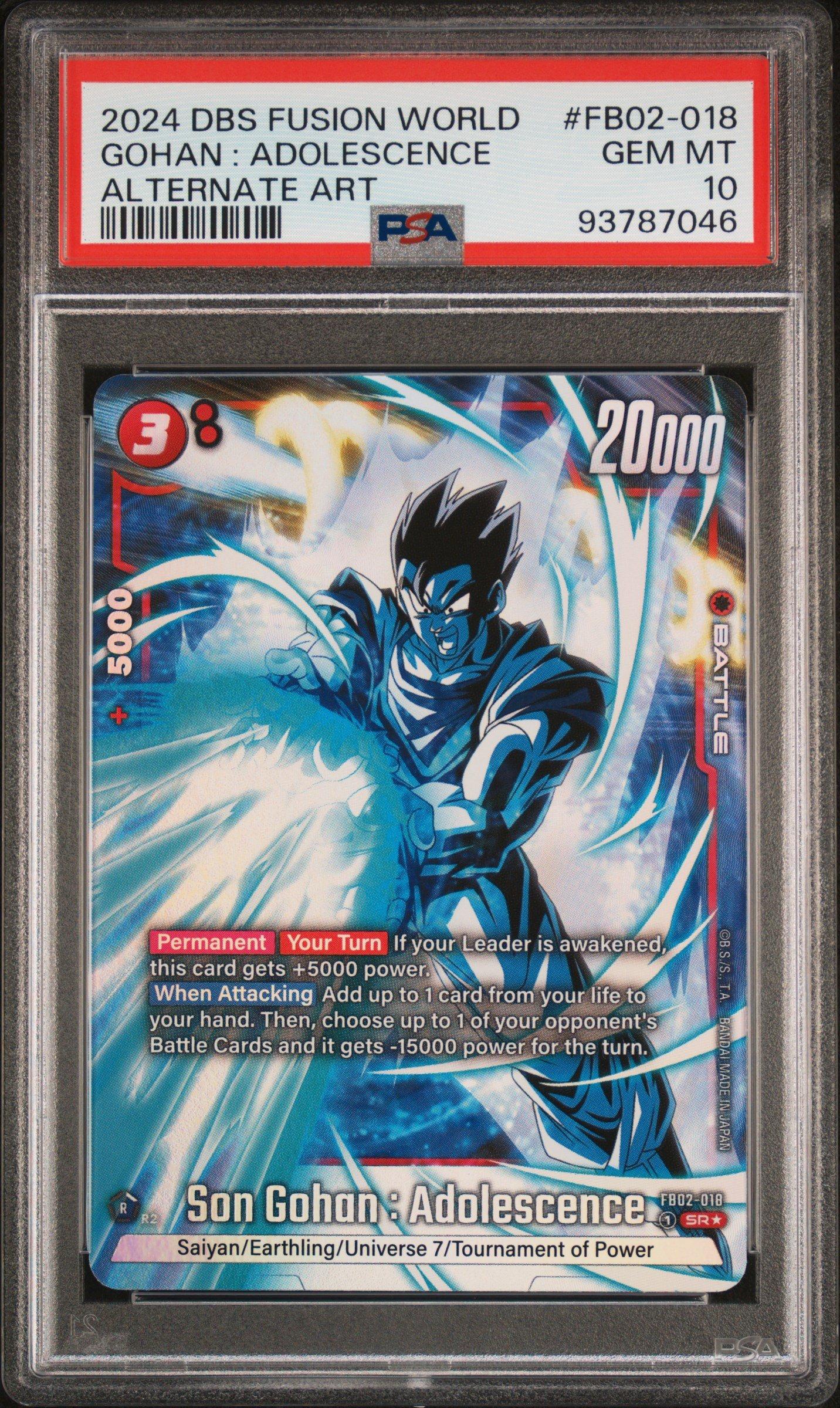 2024 DBS FSN WORLD JP SON GOHANカード 2024 Dragon Ball Super Card Game Fusion World Blazing Aura Fb02