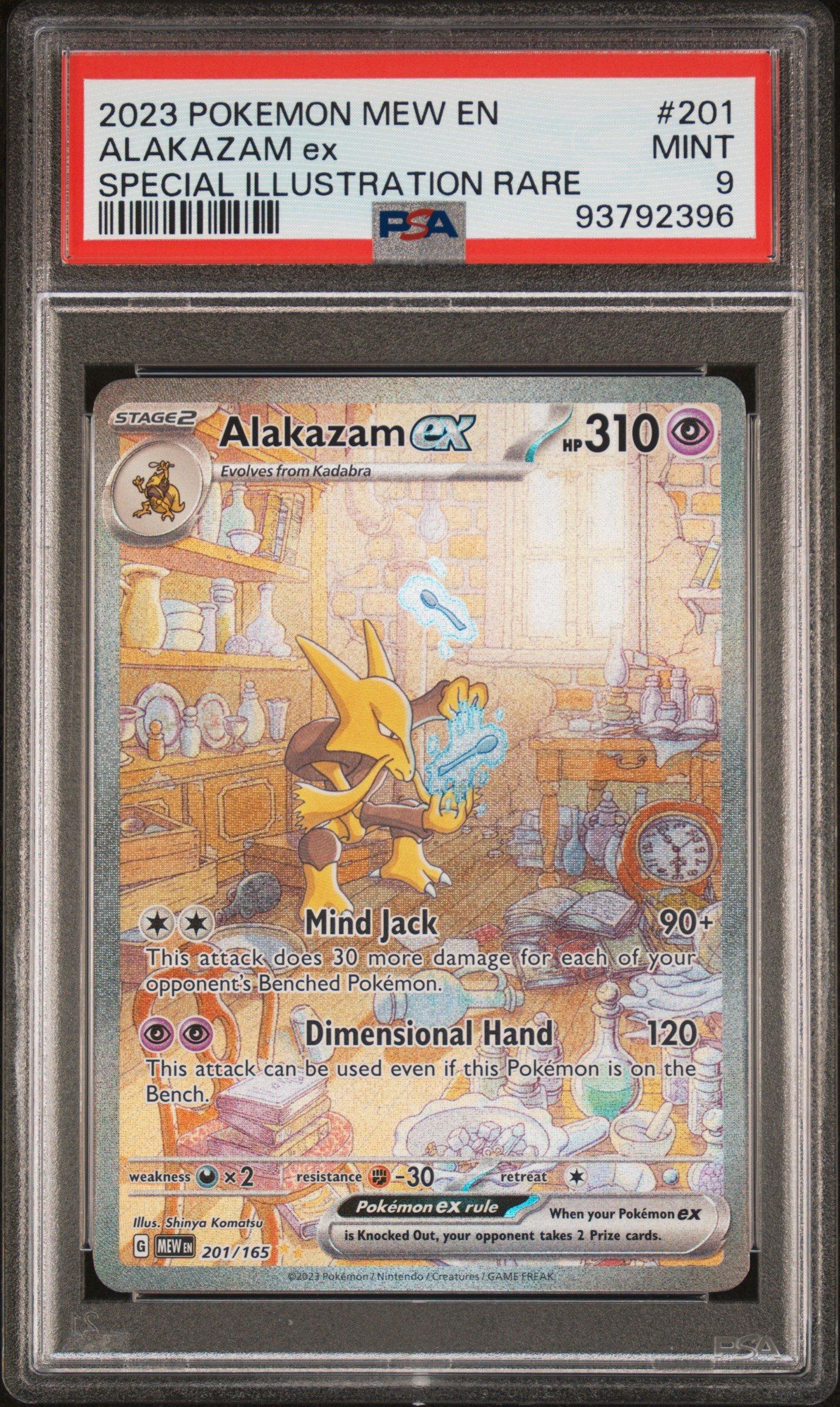 2023 Pokemon Mew En-151 201 Alakazam Ex Special Illustration Rare
