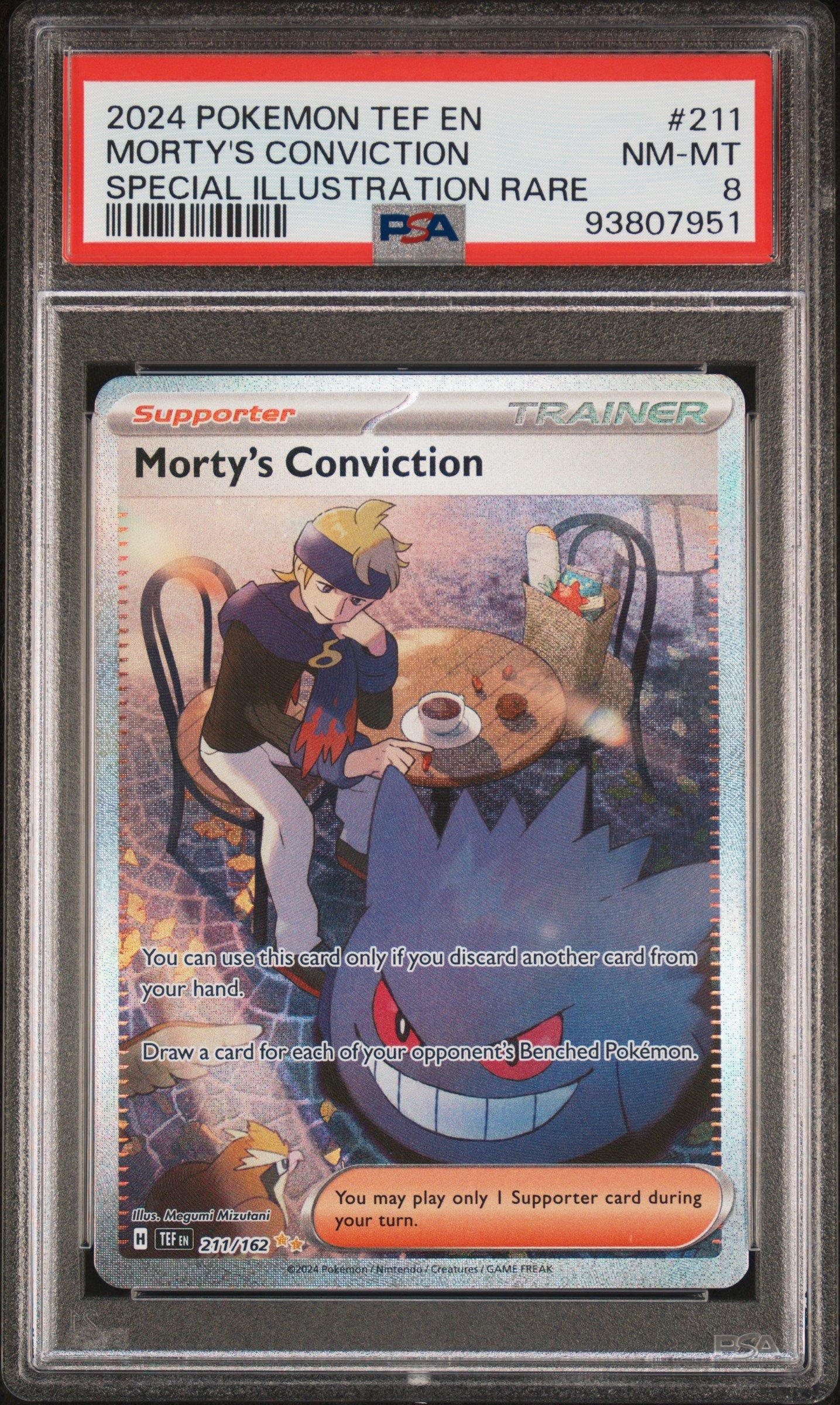 2024 Pokemon Tef En-temporal Forces 211 Morty's Conviction Special