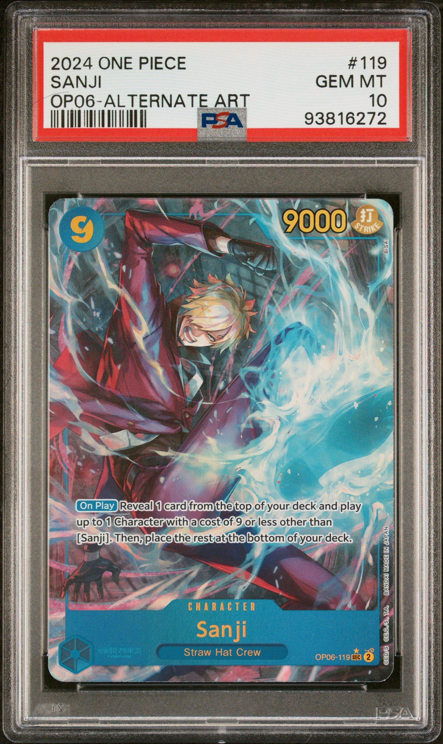 2024 One Piece Op06-wings Of The Captain 119 Sanji Alternate Art