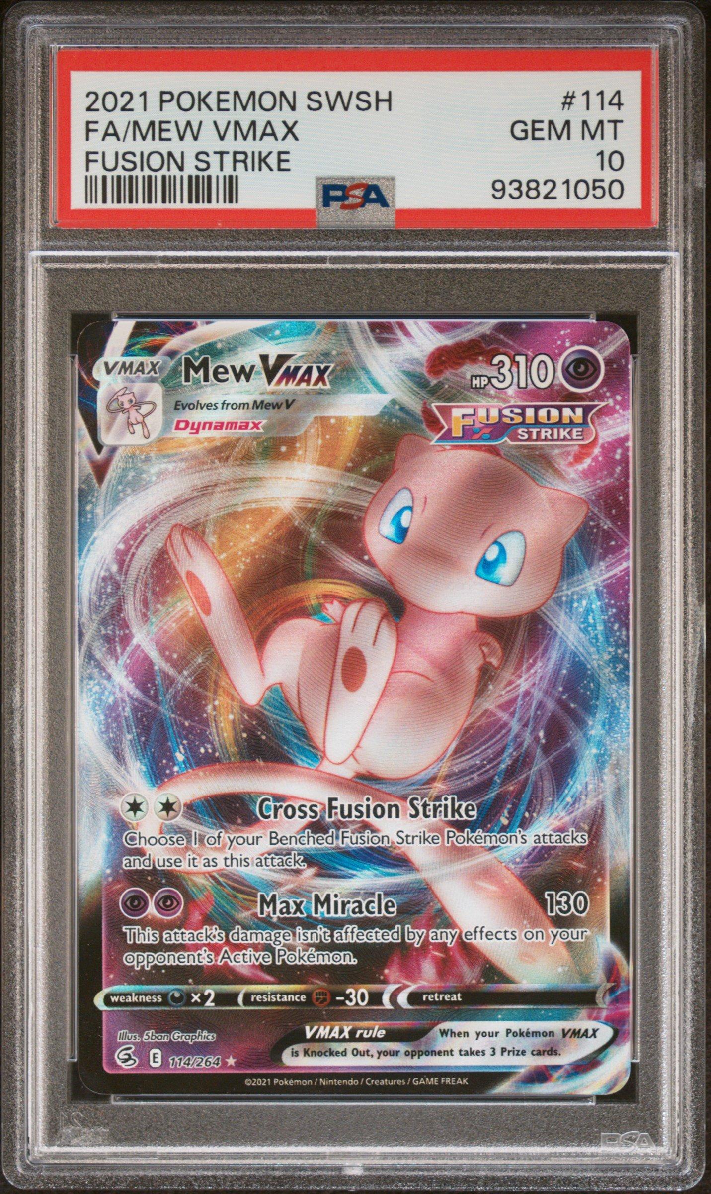 2021 Pokemon Sword & Shield Fusion Strike 114 Full Art/mew