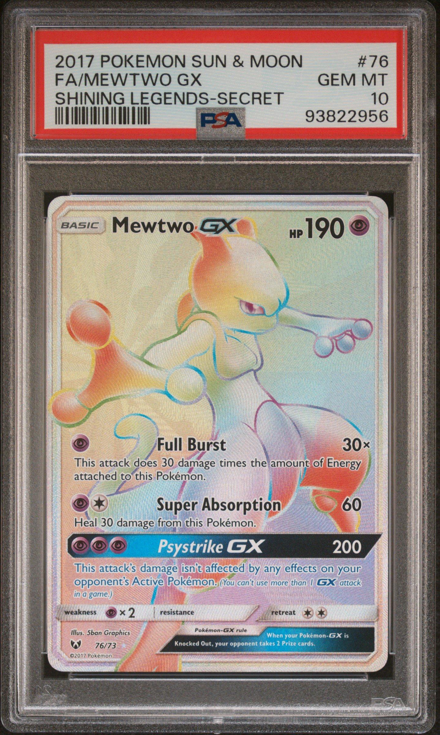 ポケモンカードゲーム Shining Mewtwo Pokemon Shining Mewtwo Neo Destiny Unlimited Secret Rare Holo #109