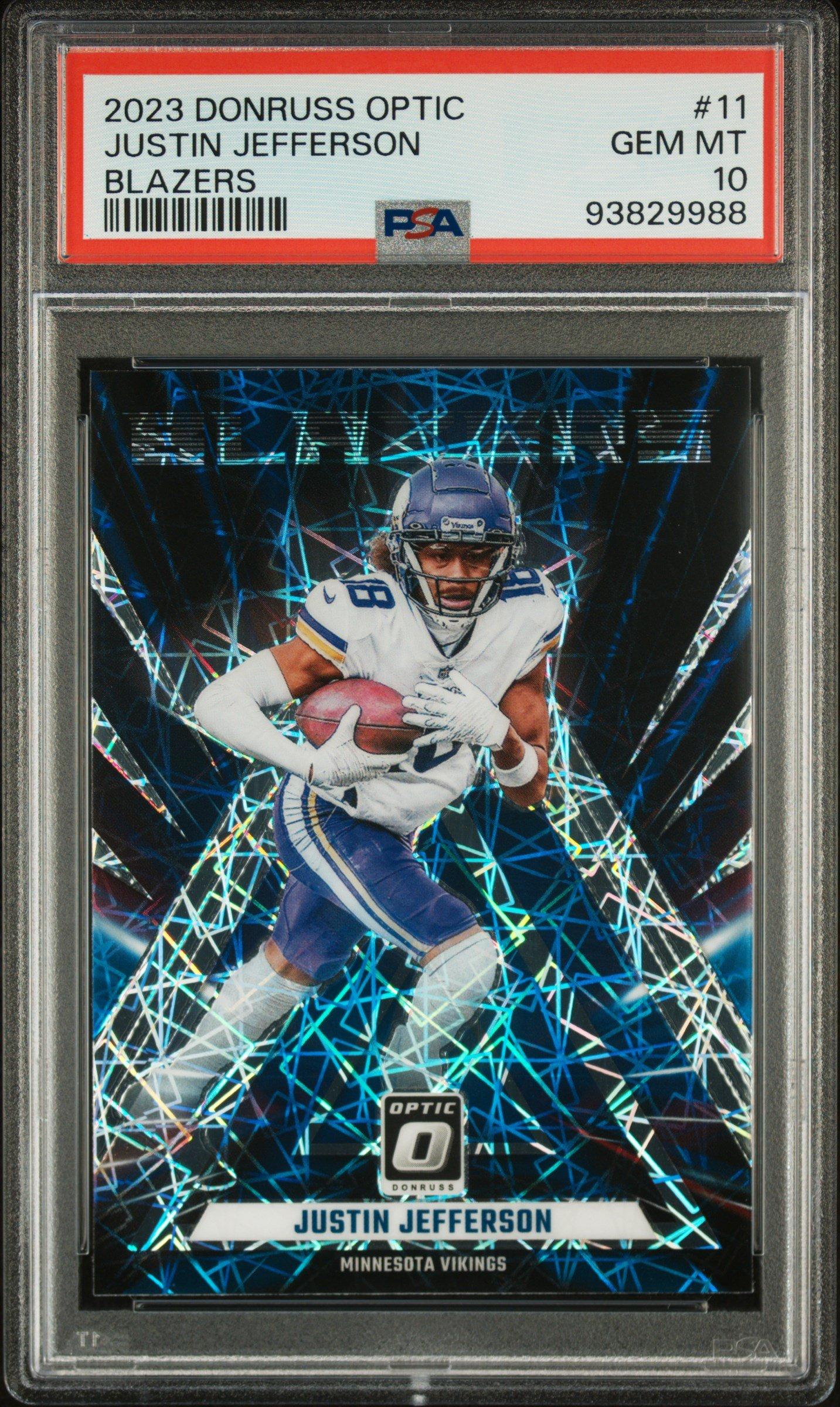 2023 Panini Donruss Optic Blazers 11 Justin Jefferson PSA 10