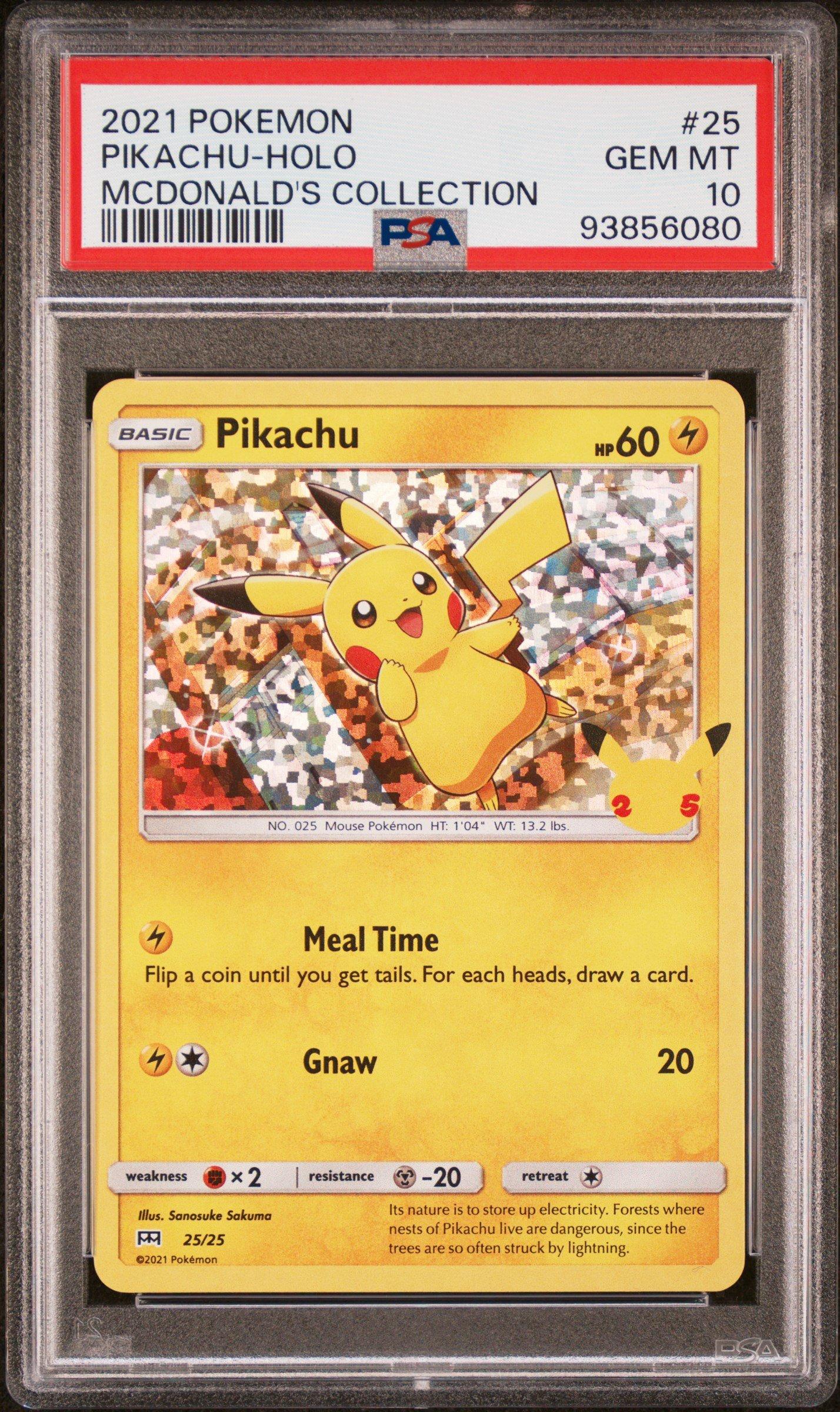 2021 Pokemon Mcdonald's Collection 25 Pikachu-holo PSA 10 | GameStop