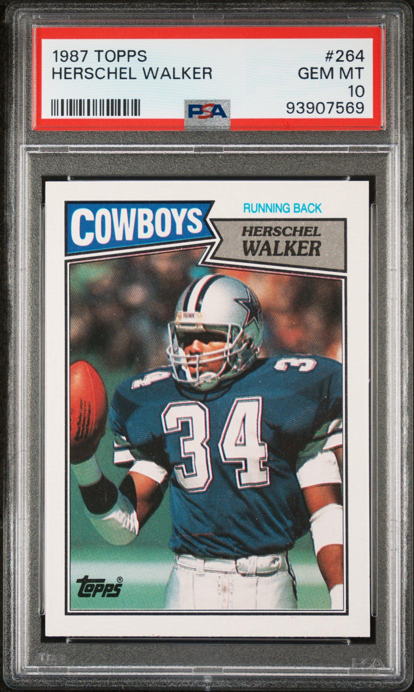 1987 Topps 264 Herschel Walker PSA 10 Graded Card | GameStop