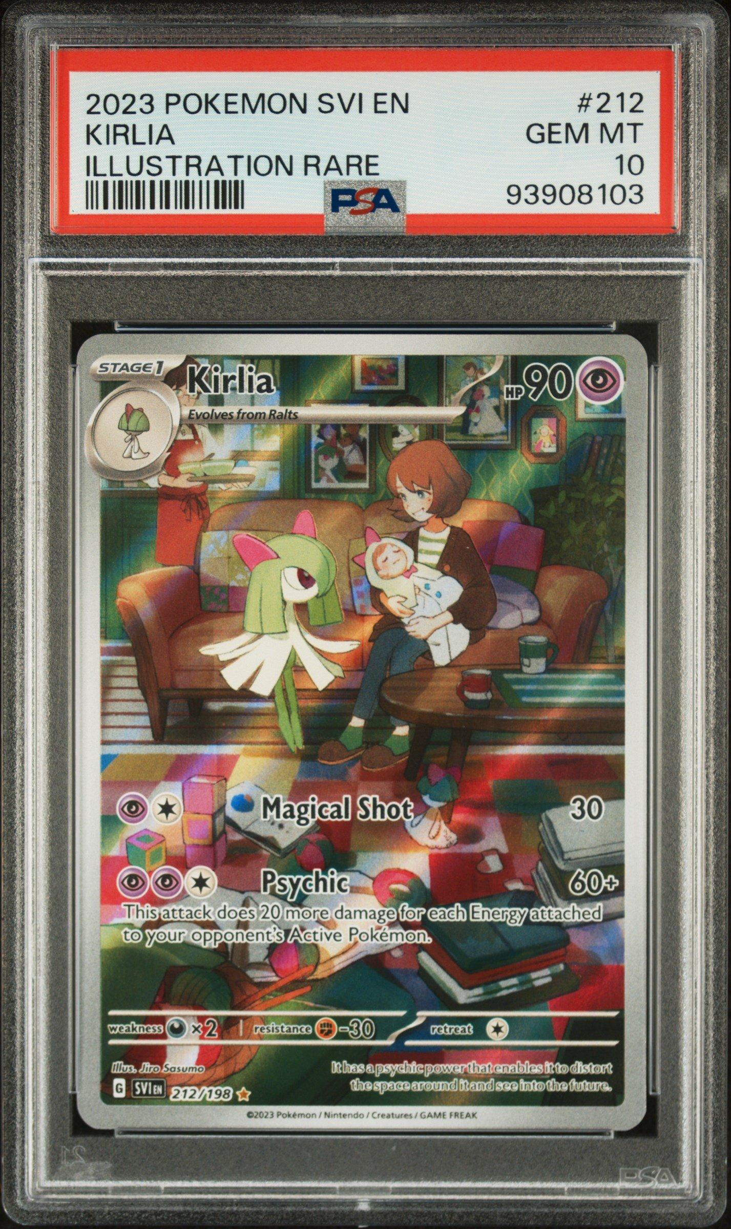PSA10 2023キルリア アートレア PSA10 2023 Pokemon Svi En-scarlet & Violet 212 Kirlia Illustration Rare