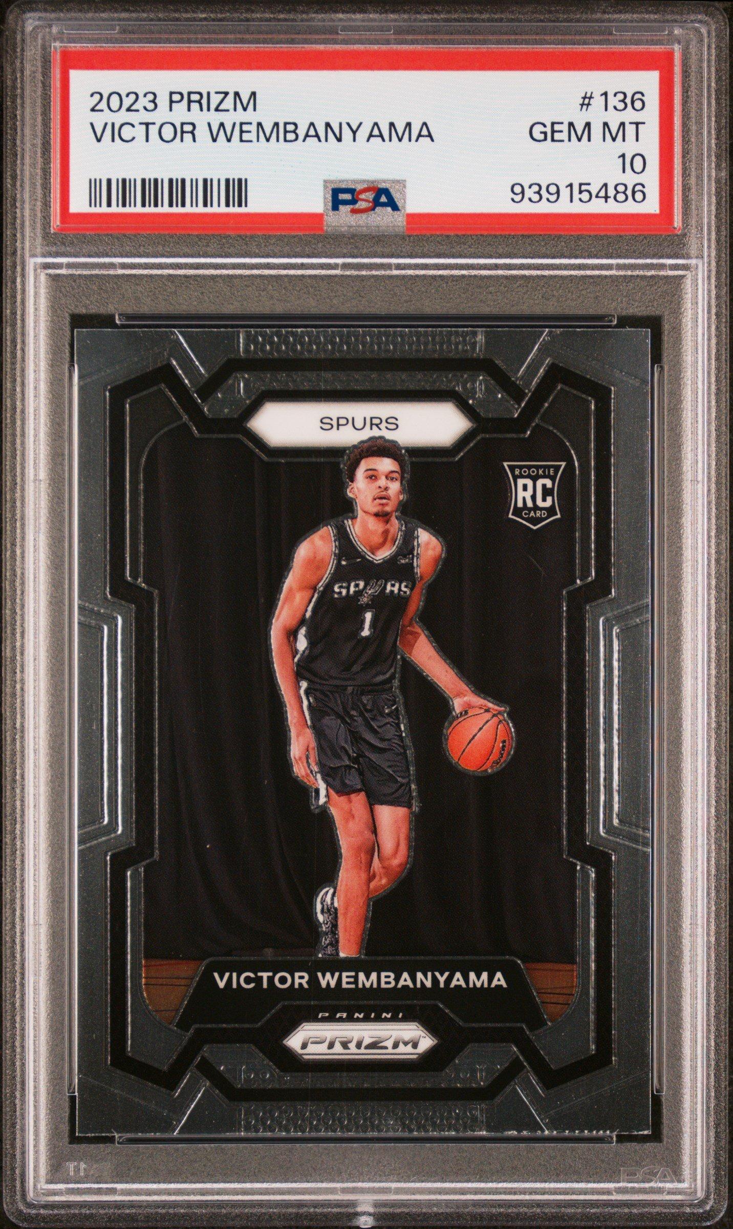 2023 Panini Prizm 136 Victor Wembanyama PSA 10 Graded Card | GameStop