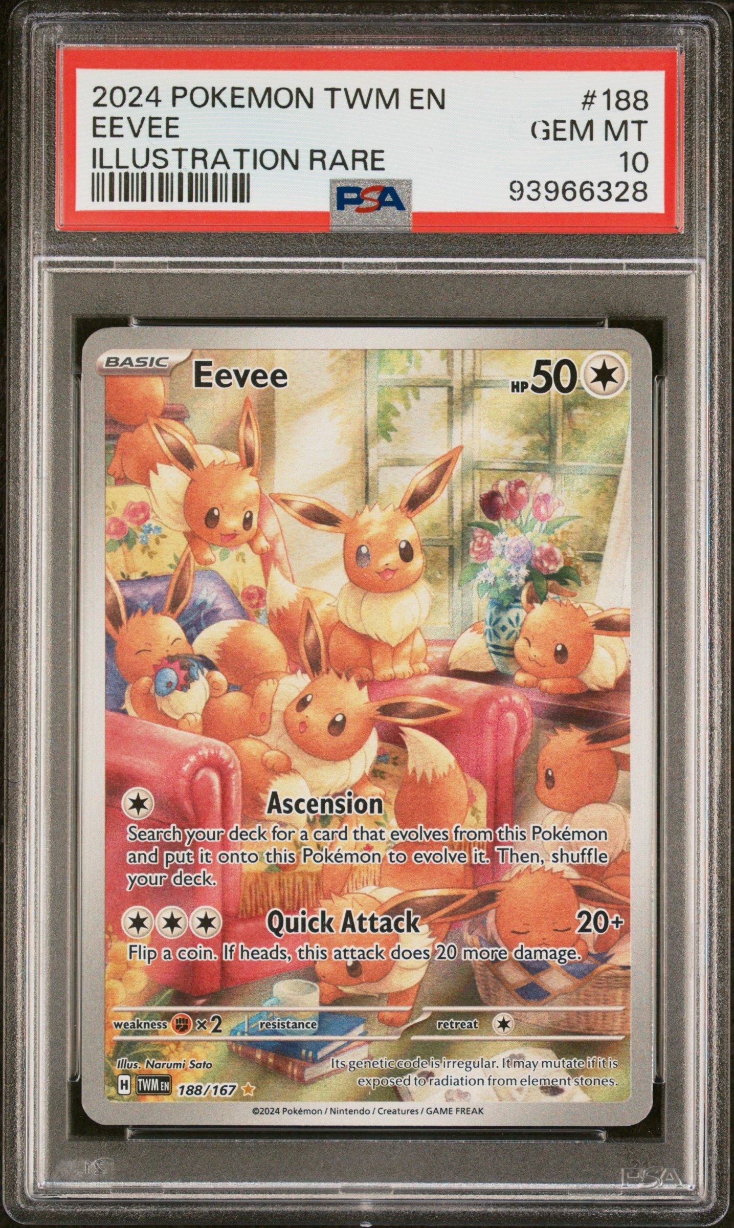 2024 Pokemon Twm En-twilight Masquerade 188 Eevee Illustration