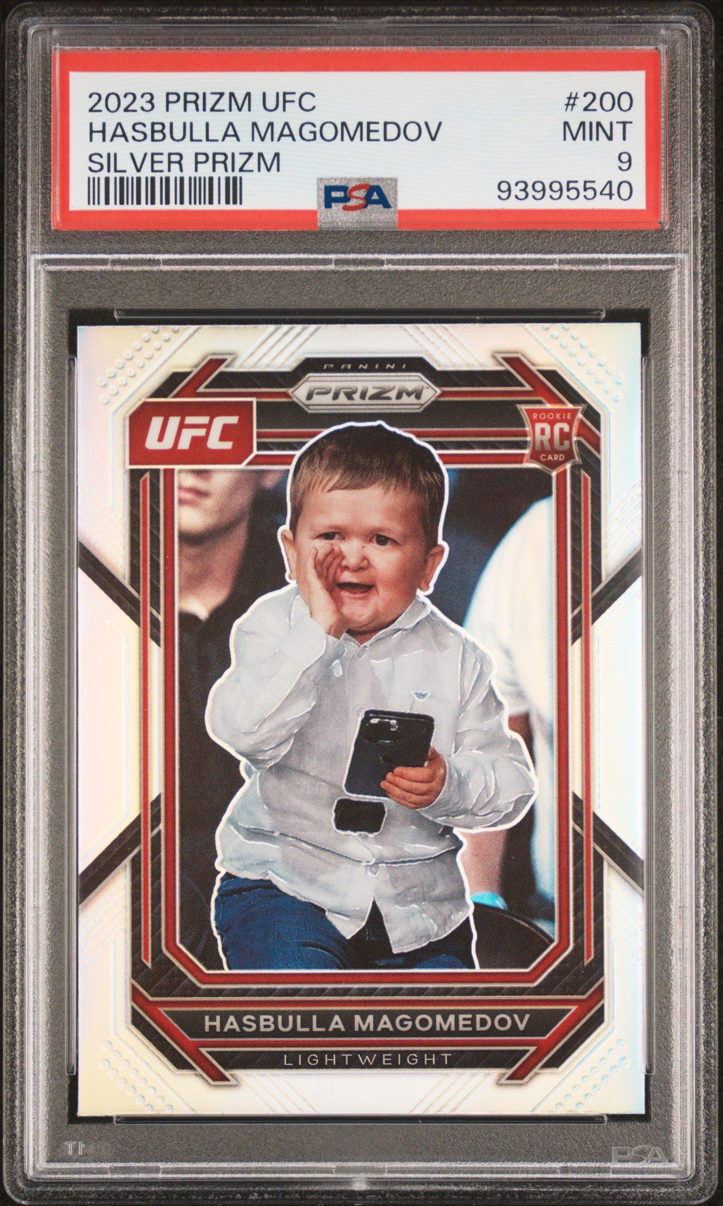 2023 Panini Prizm Ufc 200 Hasbulla Magomedov Silver Prizm PSA 9