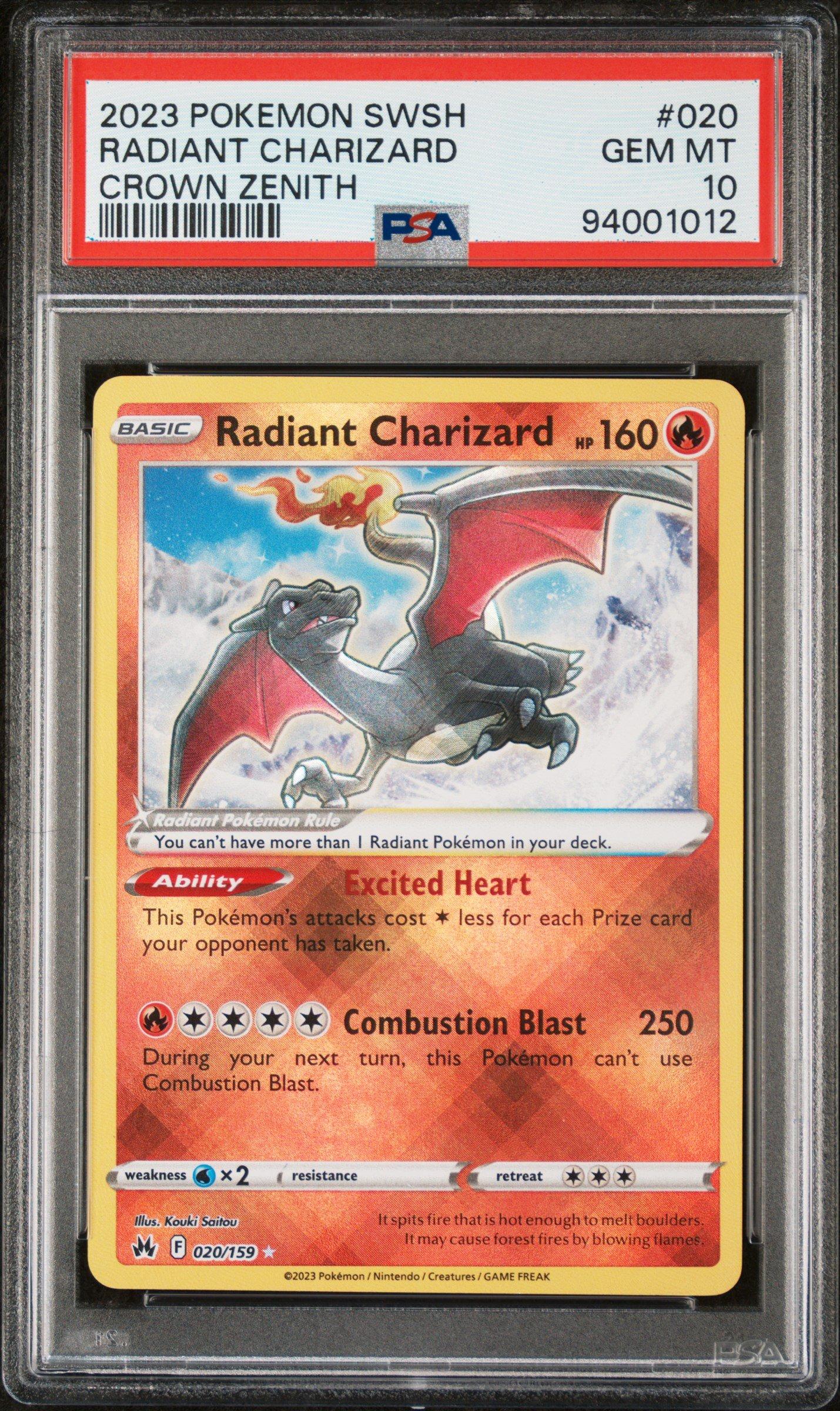 2023 Pokemon Sword And Shield Crown Zenith 020 Radiant Charizard