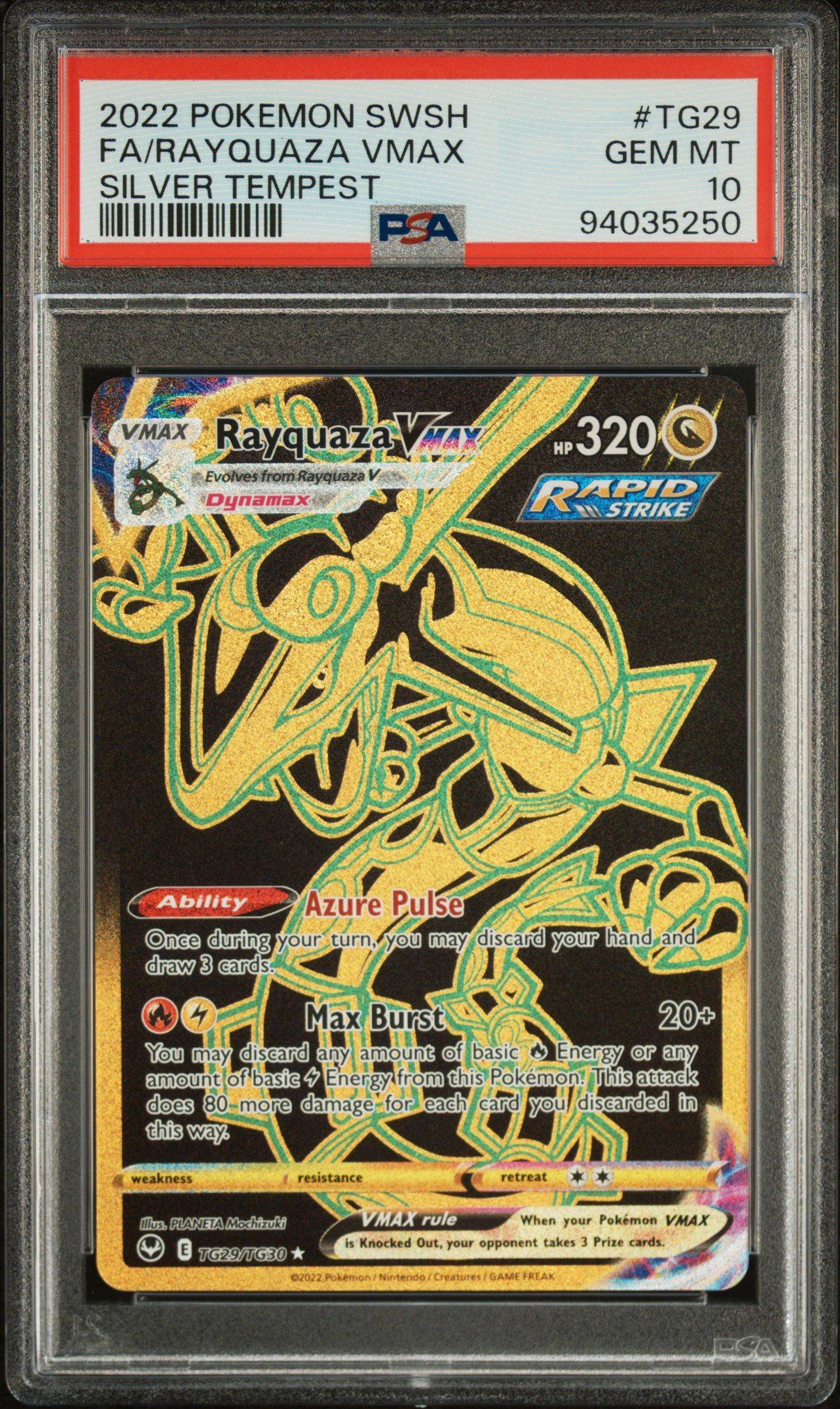 pokemon tcg silver tempest tg29 tg30 rayquaza vmax card PSA10 - 2022 cementing its place as a must 2022 Pokemon Sword & Shield