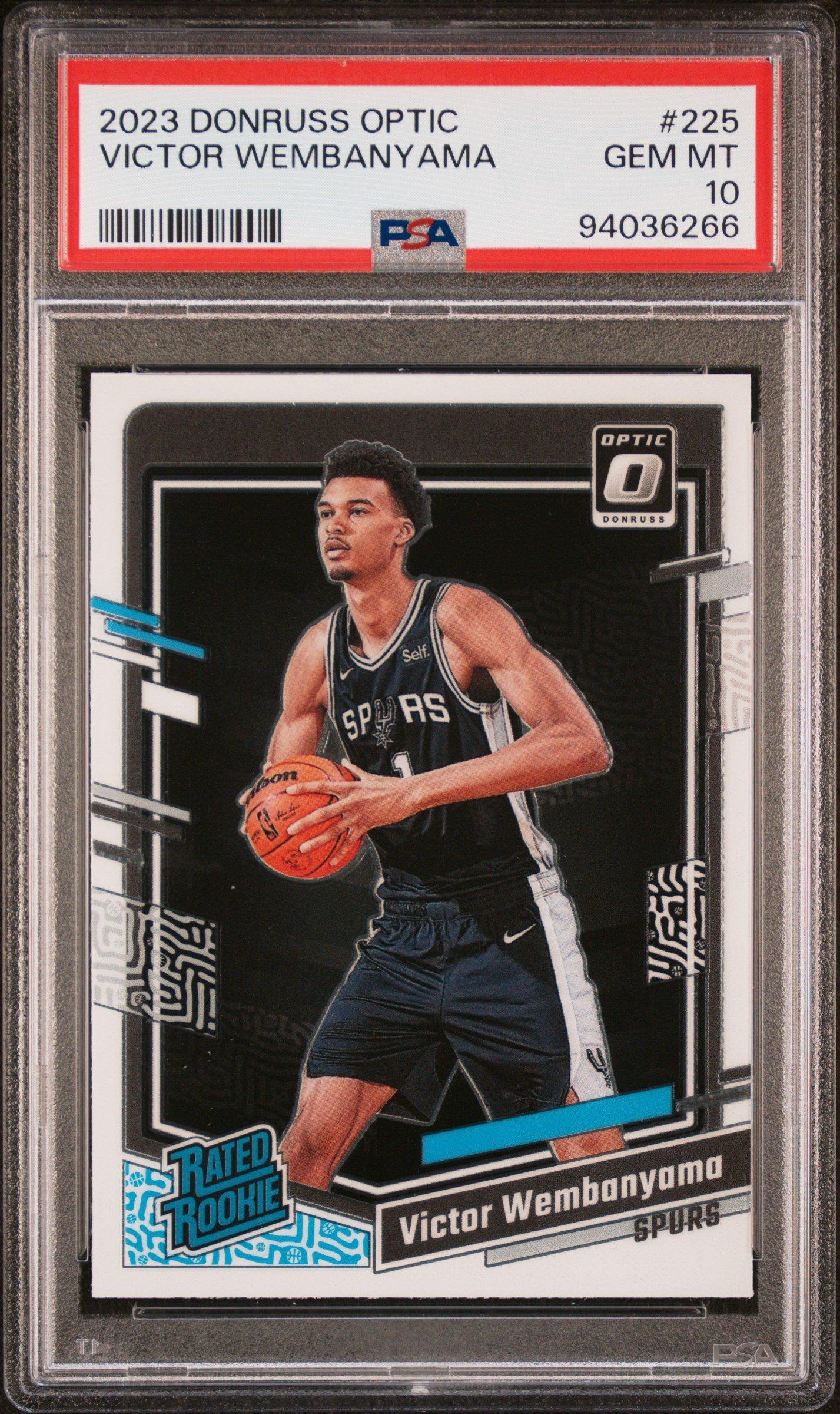 2023 Panini Donruss Optic 225 Victor Wembanyama PSA 10