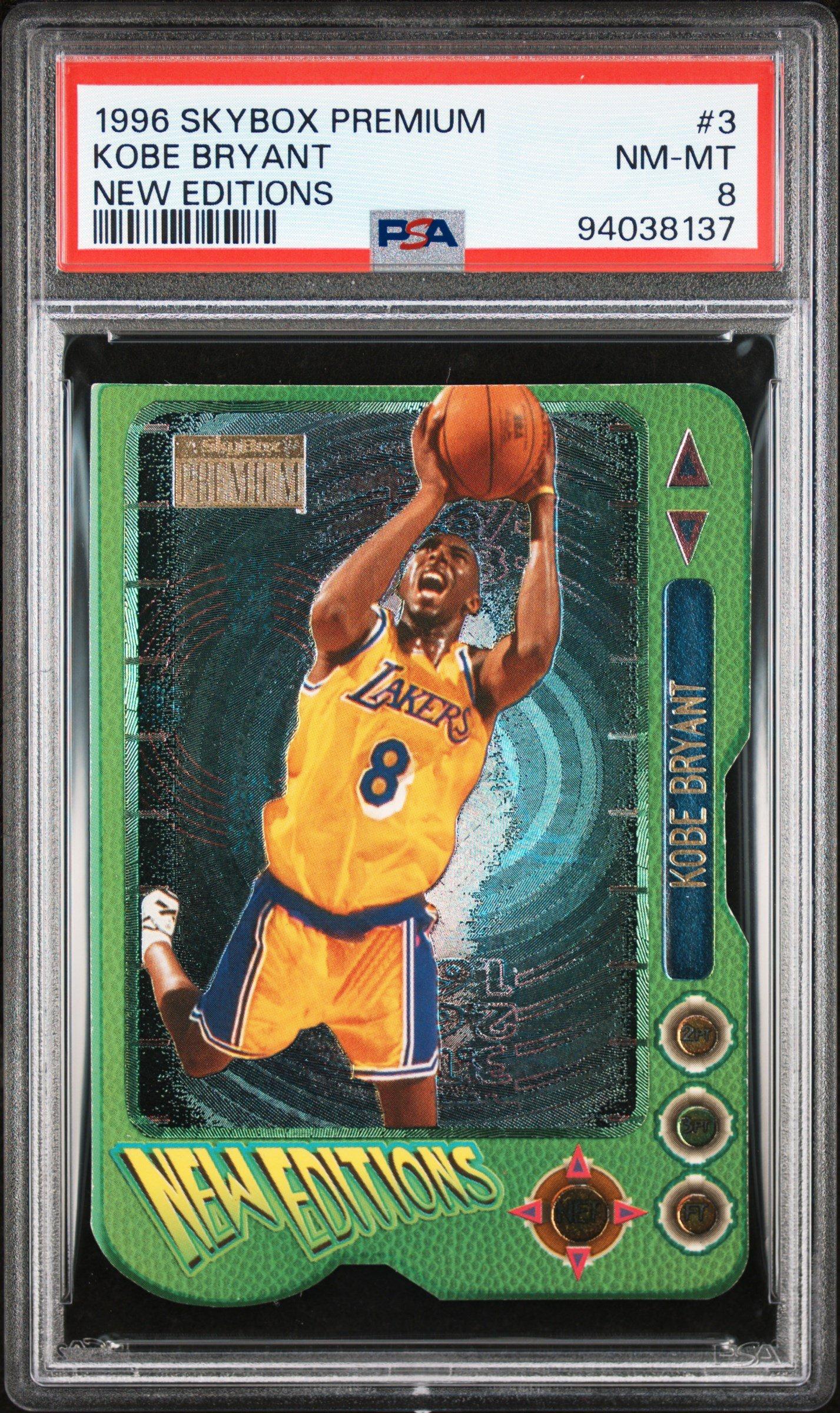 1996 Skybox Premium New Editions 3 Kobe Bryant PSA 8 Graded Card 