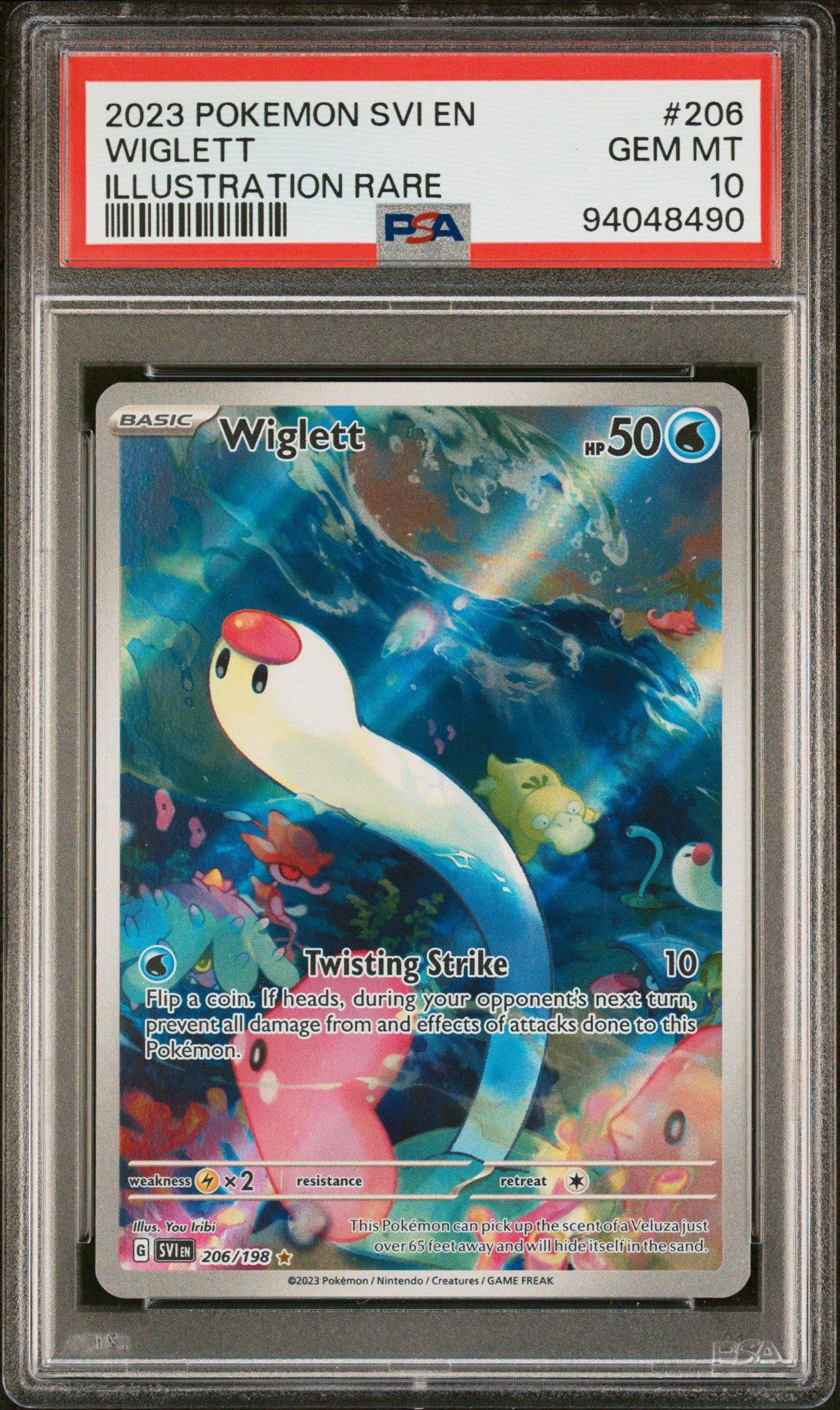 2023 Pokemon Svi En-scarlet & Violet 206 Wiglett Illustration Rare