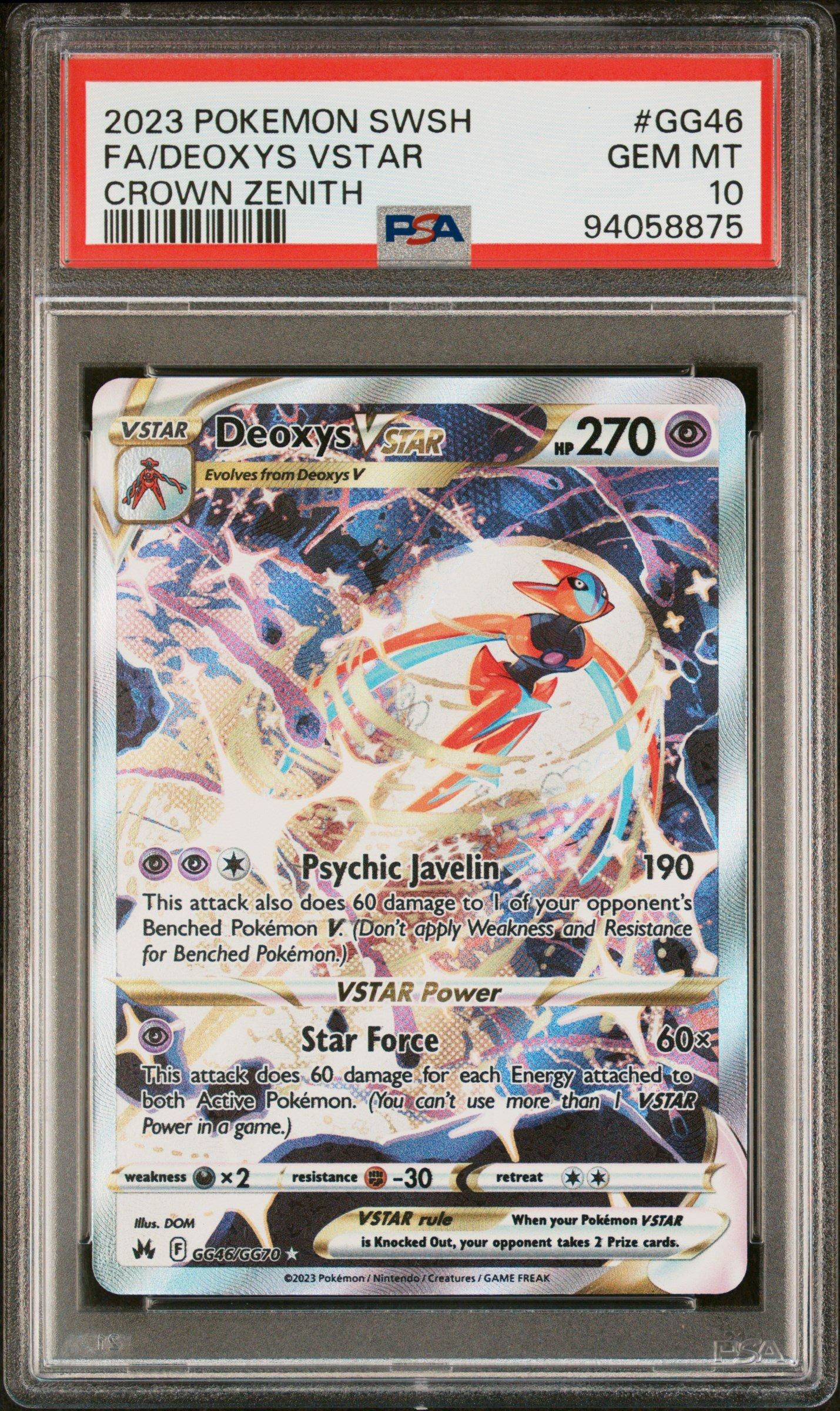 2023 Pokemon Sword And Shield Crown Zenith Gg46 Full Art