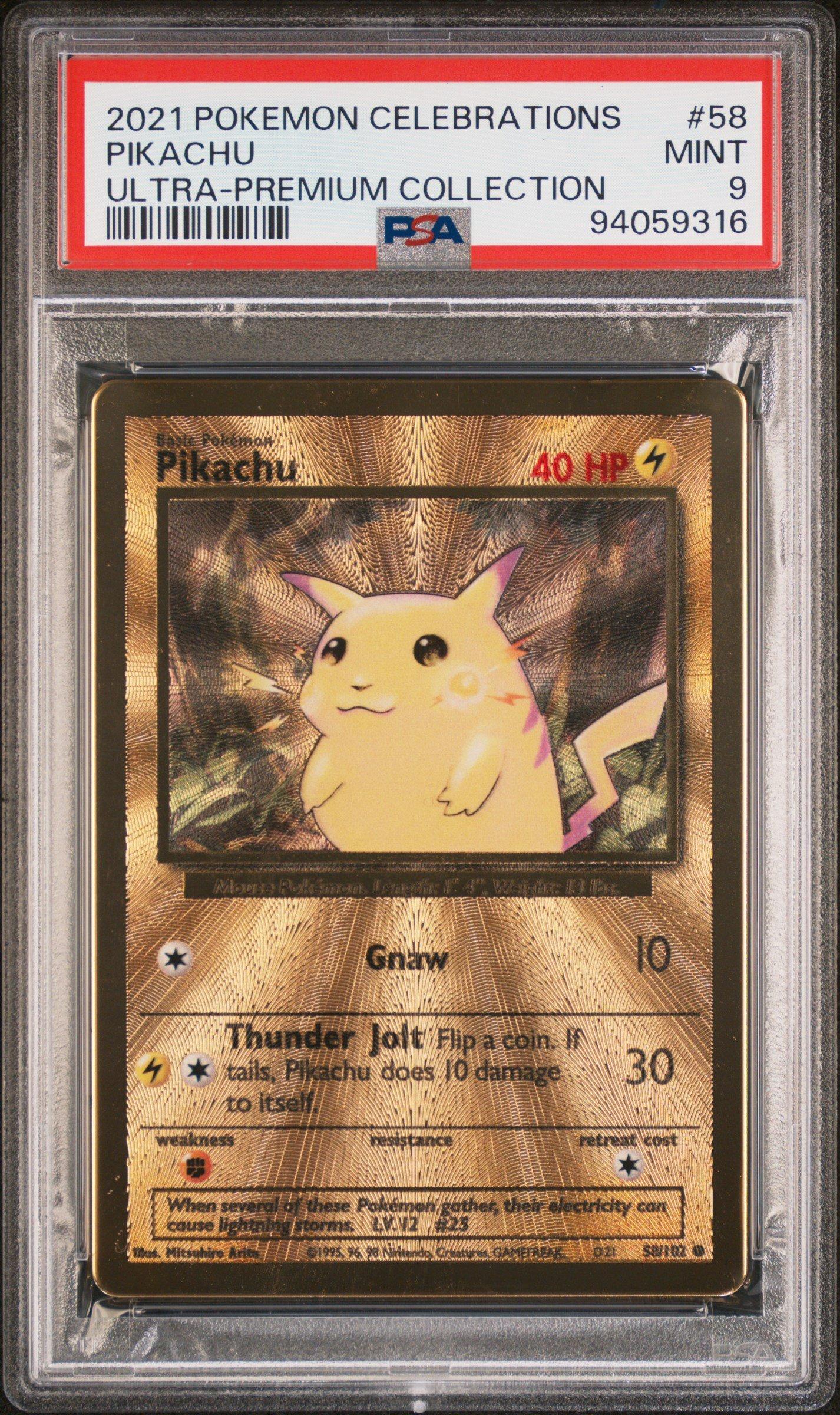 ピカチュウv 2021 Pokémon Pikachu PSA 9 2021 Pokemon Celebrations Ultra-premium Collection 58 Pikachu PSA