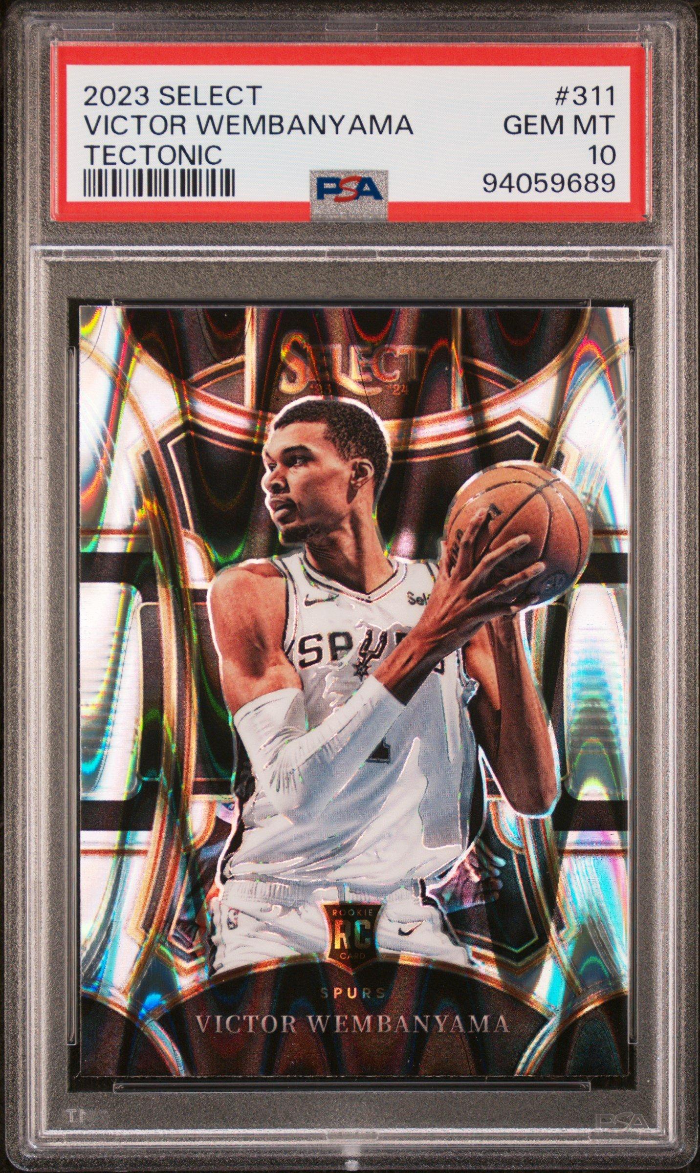 2023 Panini Select 311 Victor Wembanyama Tectonic PSA 10