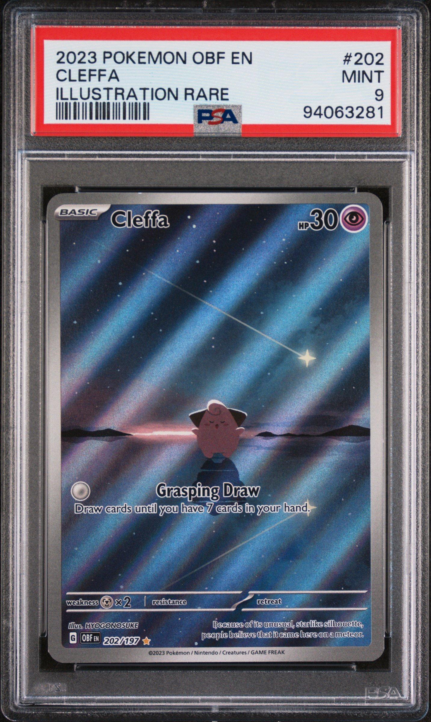 2023 Pokemon Obf En-obsidian Flames 202 Cleffa Illustration Rare