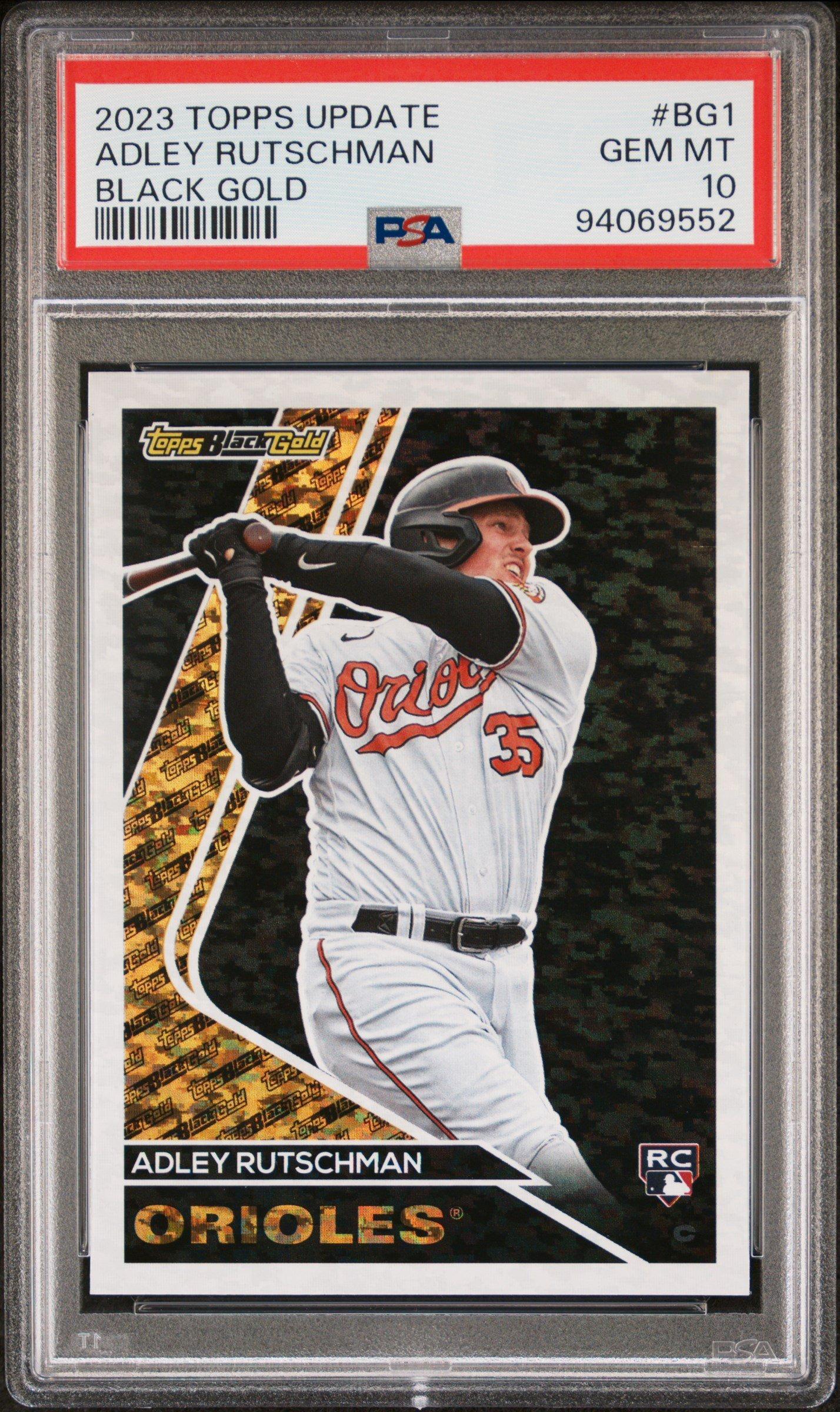2023 Topps Update Black Gold Bg1 Adley Rutschman PSA 10 Graded 