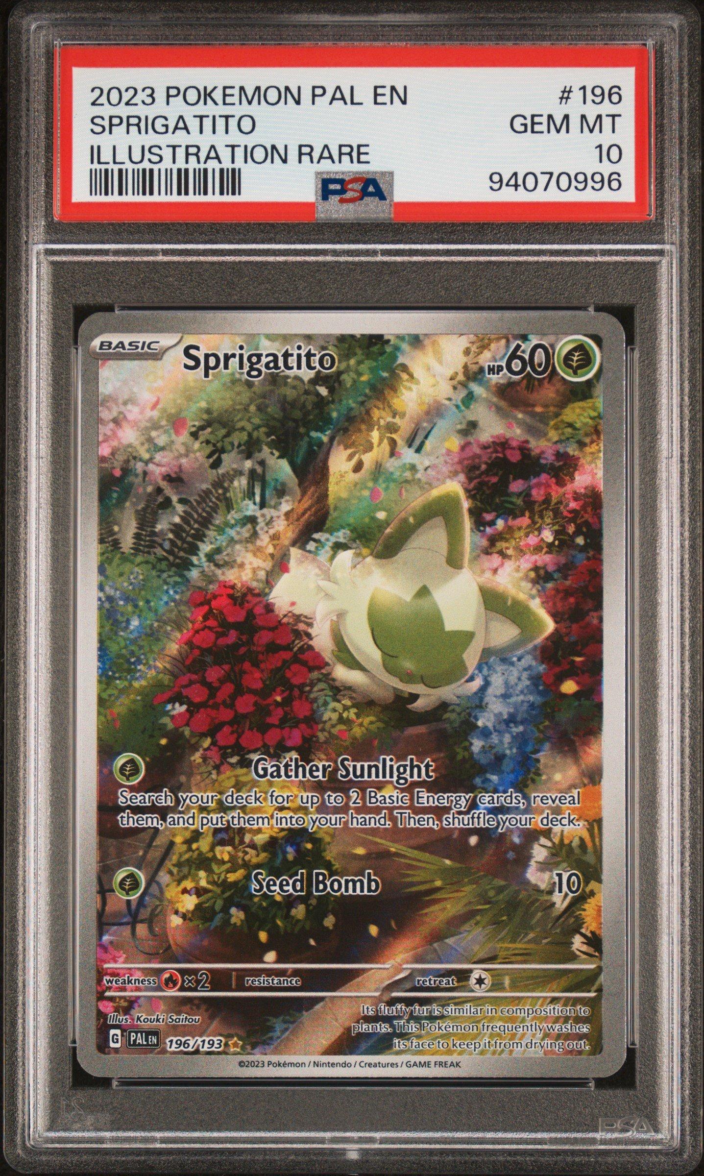 2023 Pokemon Pal En-paldea Evolved 196 Sprigatito Illustration