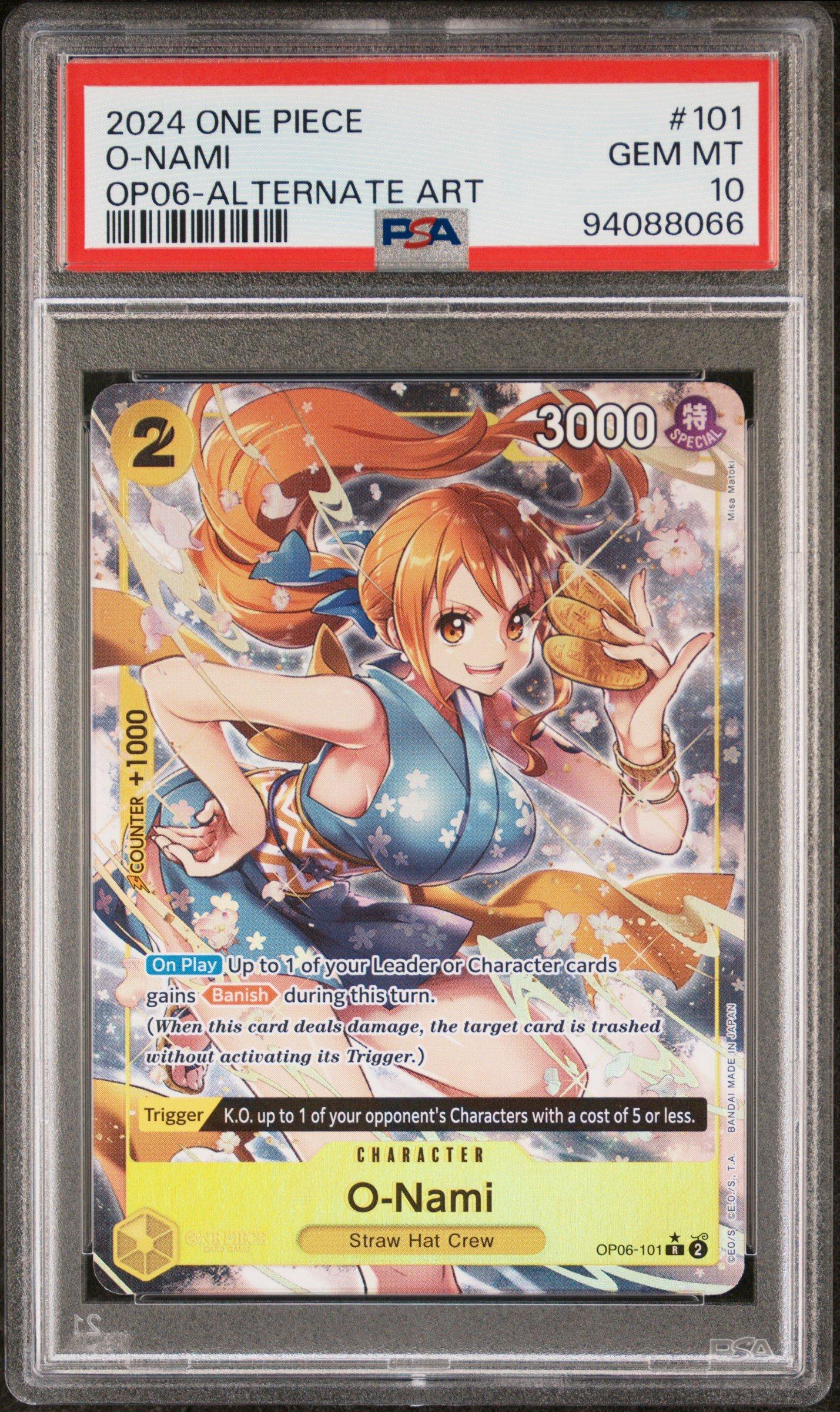 2024 One Piece Op06-wings Of The Captain 101 O-nami Alternate Art