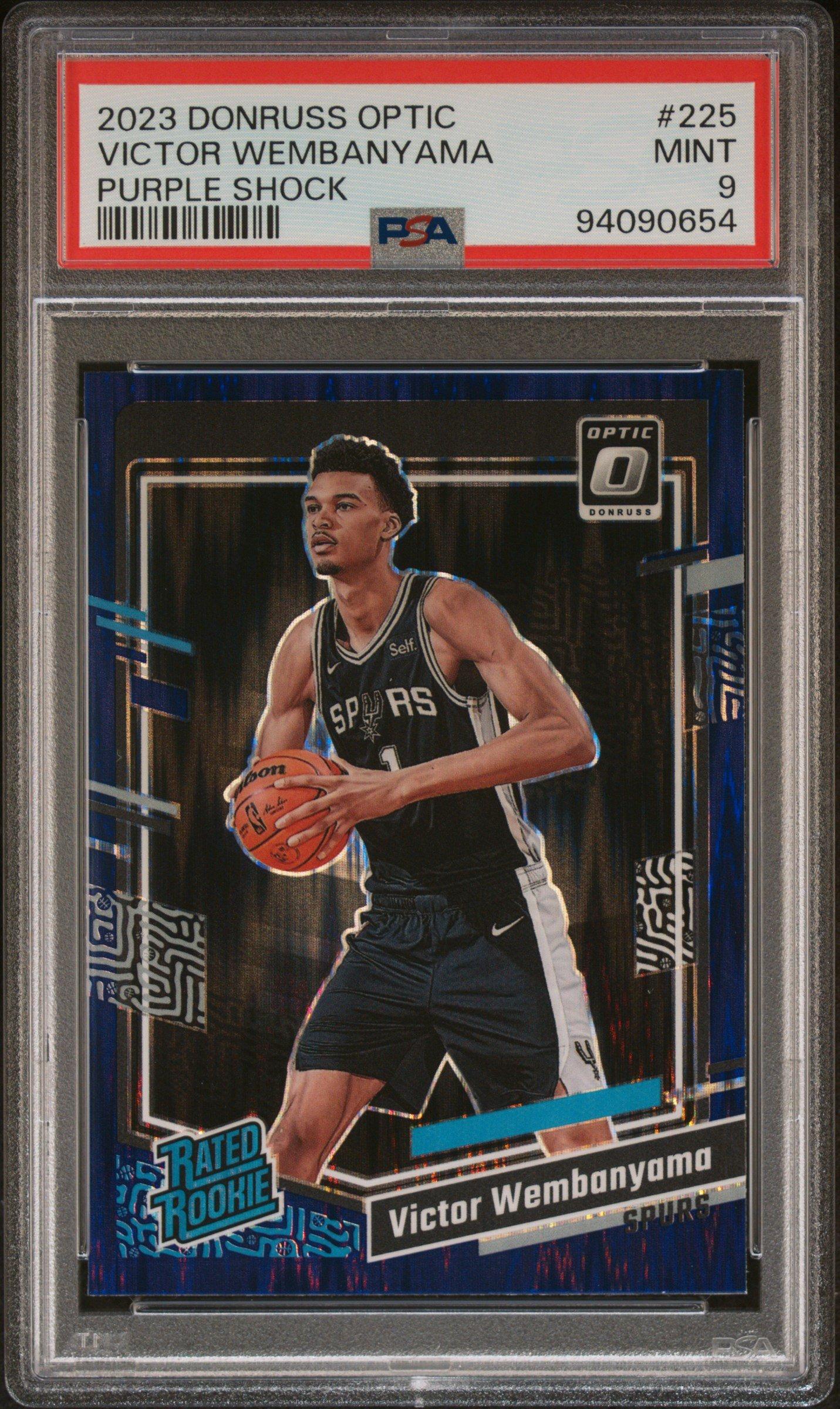 2023 Panini Donruss Optic 225 Victor Wembanyama Shock PSA