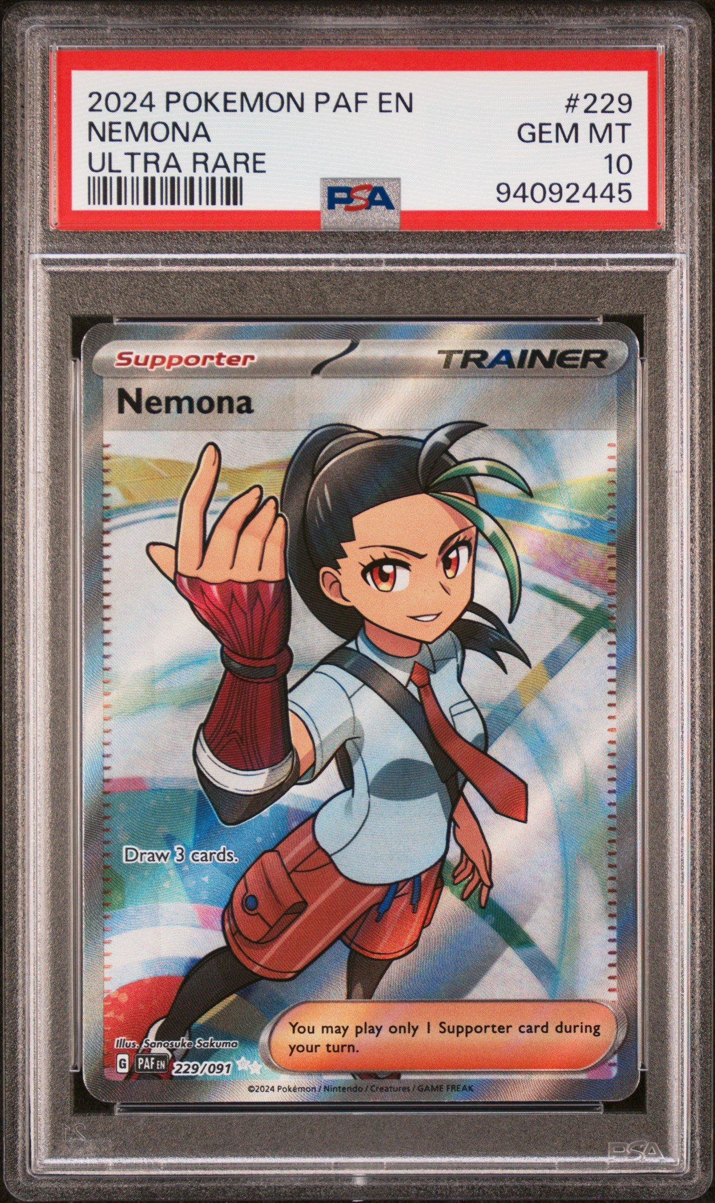 nemona pokemon card value Amazon.com: Nemona 180/198 - Scarlet & Violet - Pokemon Trainer x4 Card Set main image 0