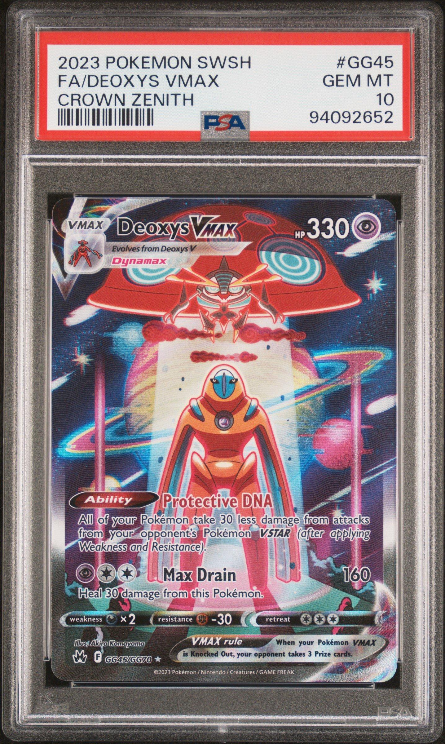 2023 Pokemon Sword And Shield Crown Zenith Gg45 Full Art/deoxys