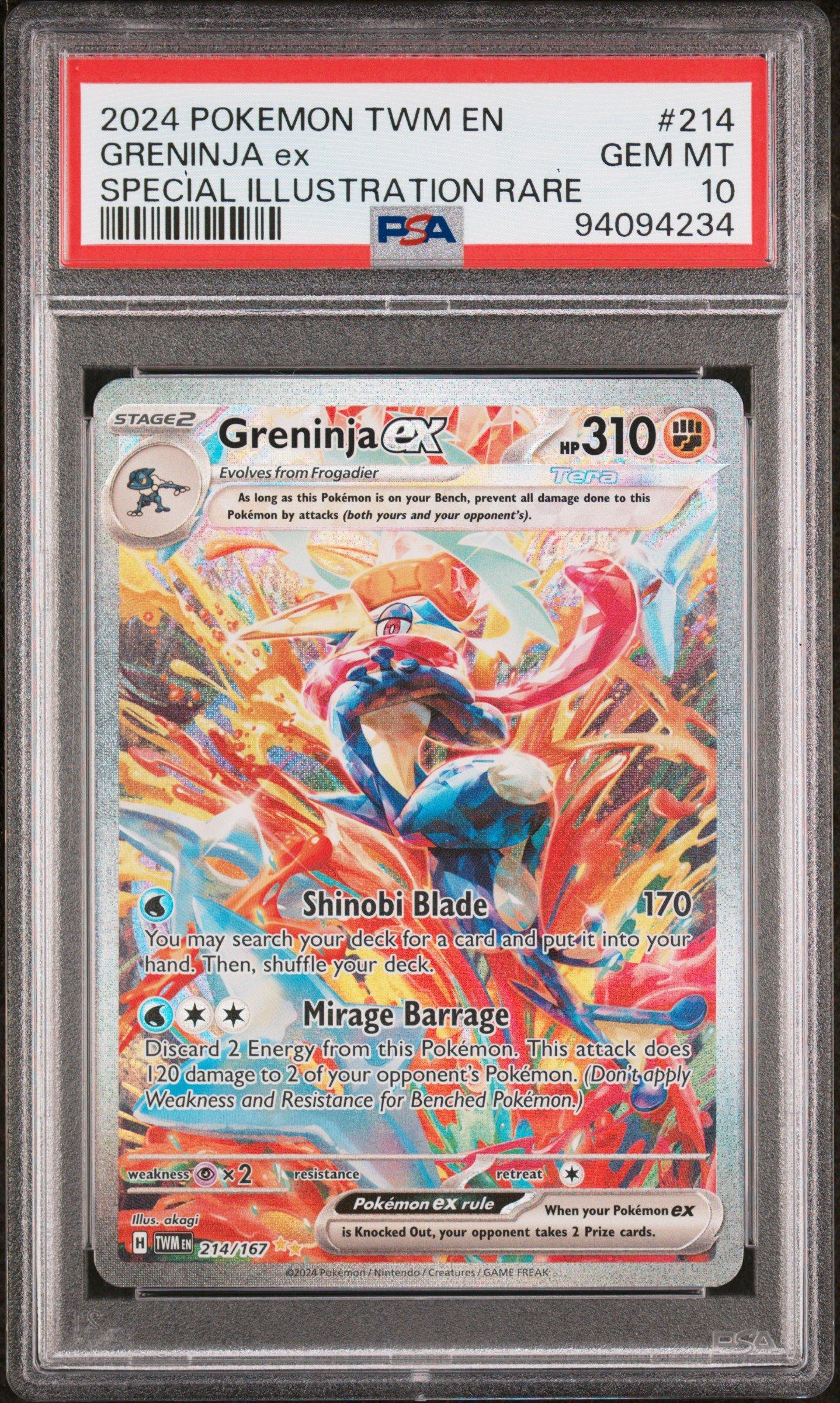 2024 Pokemon Twm En-twilight Masquerade 214 Greninja Ex
