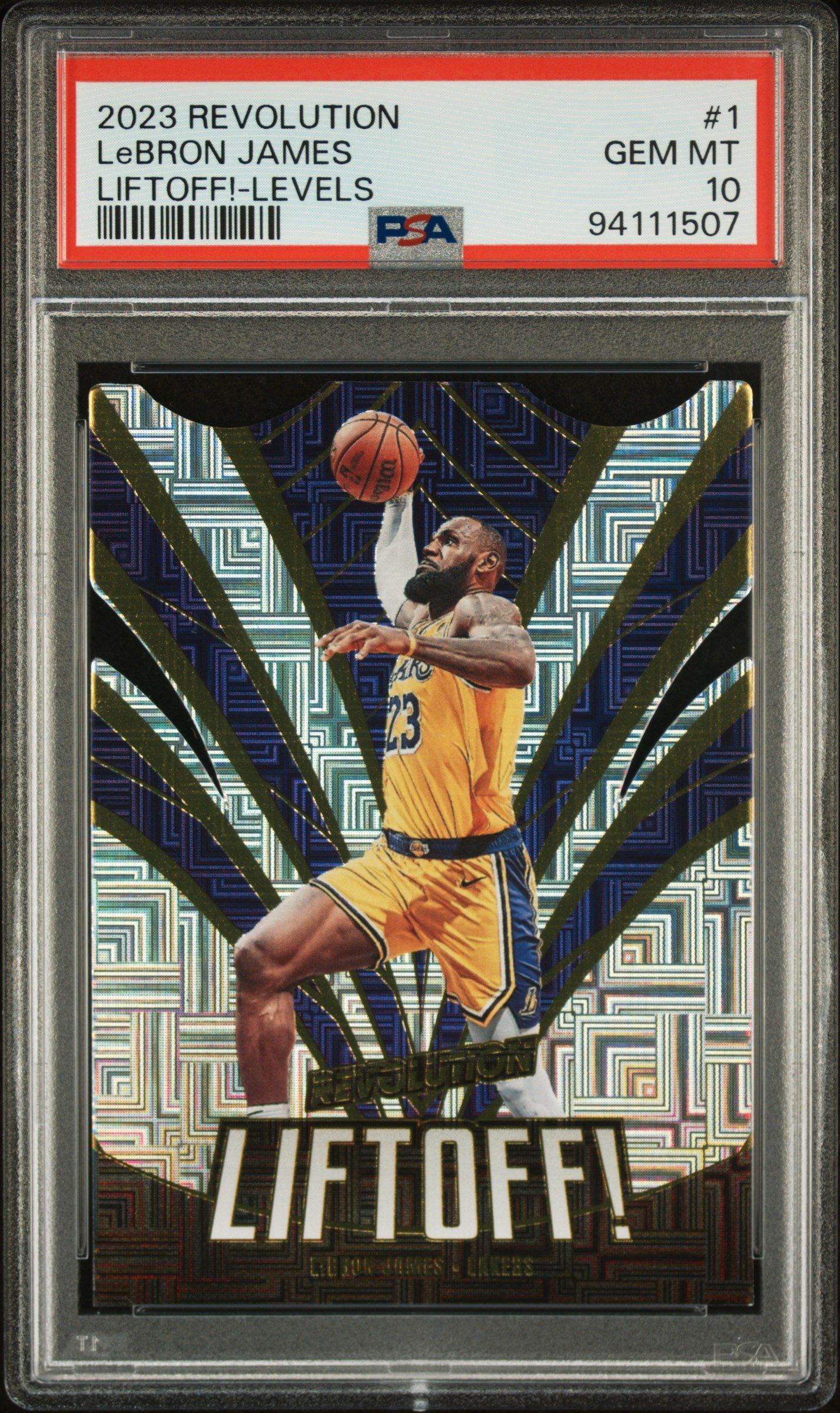 2023 Panini Revolution Liftoff! 1 Lebron James Levels PSA 10