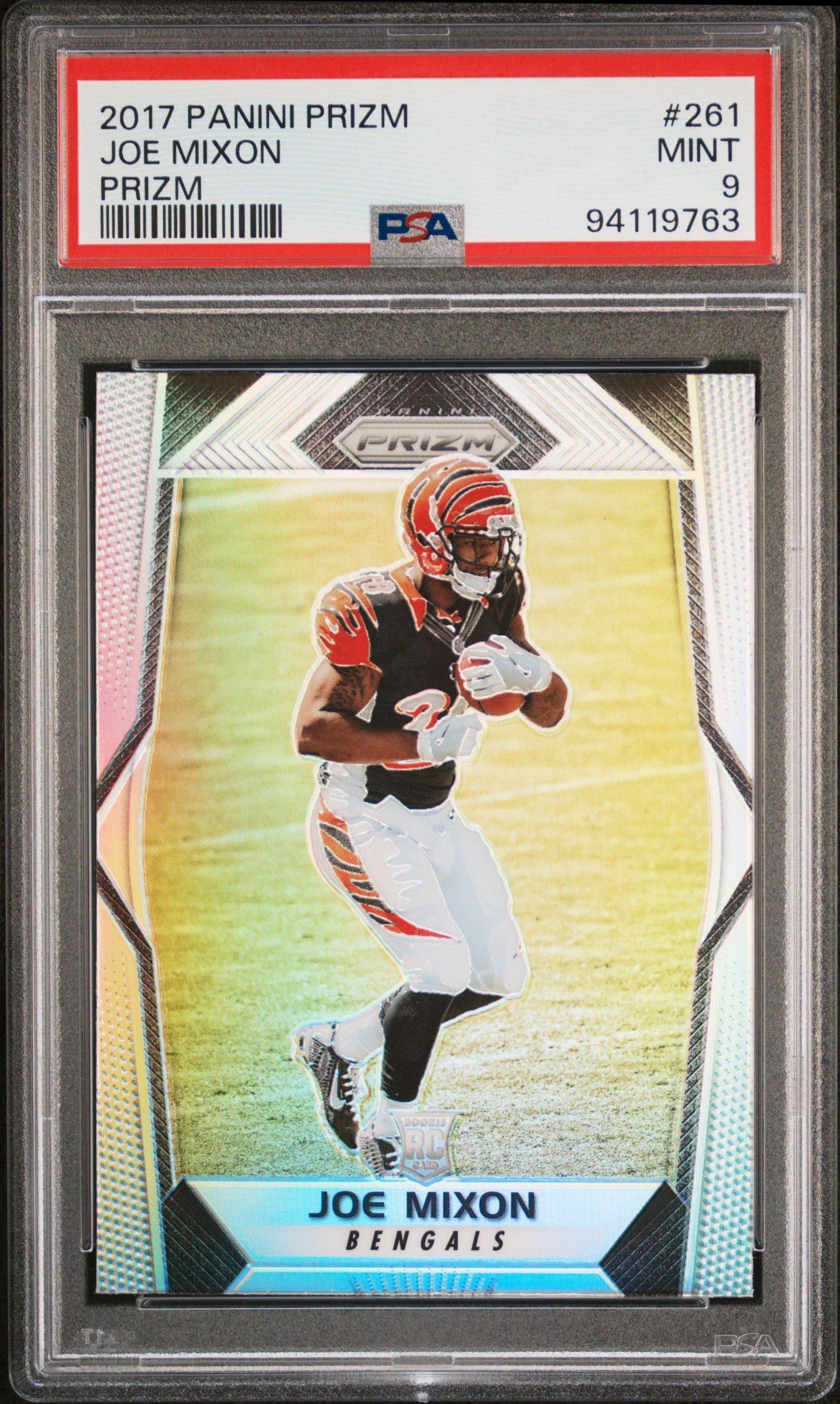 2017 Panini Prizm 261 Joe Mixon Prizm PSA 9