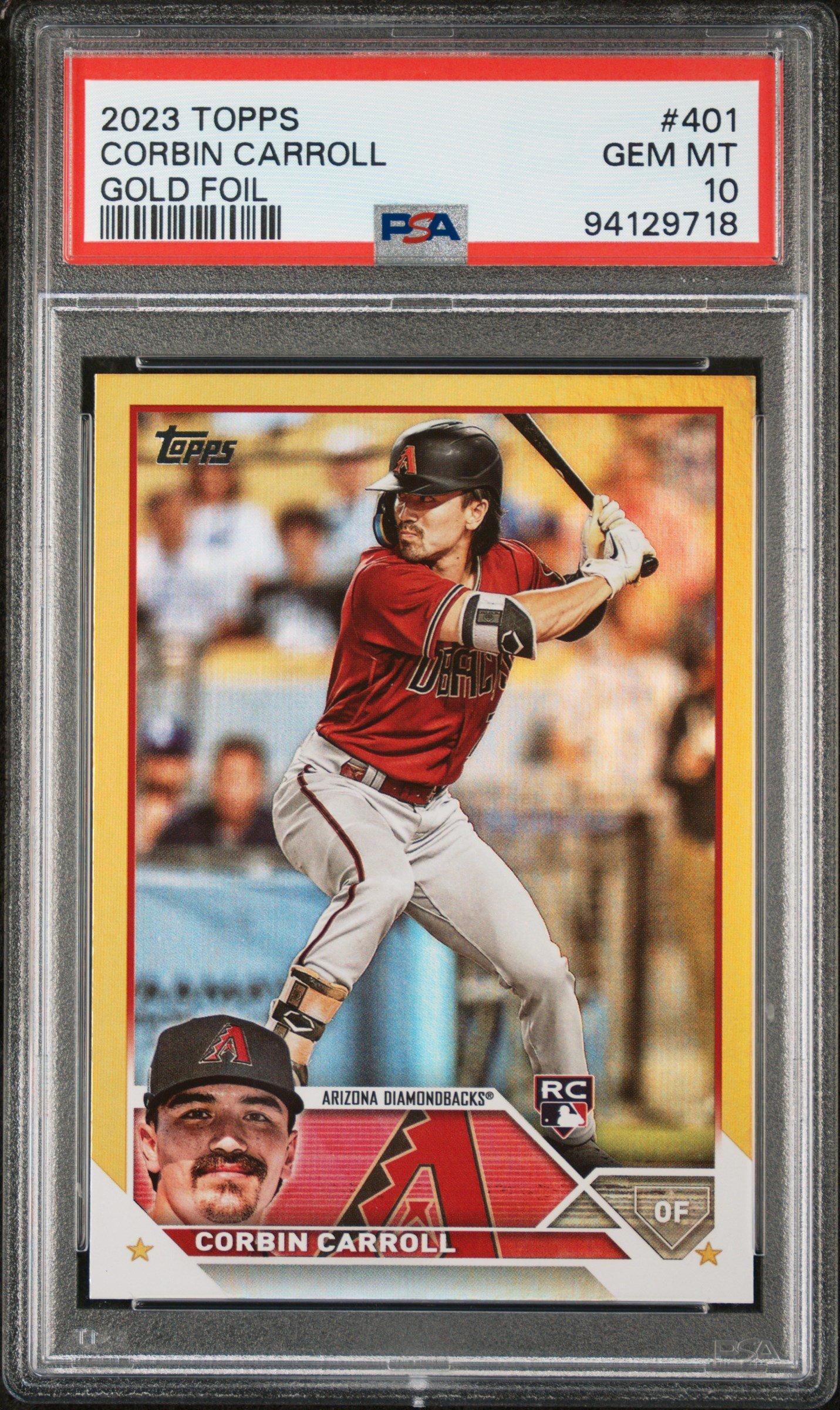 2023 Topps 401 Corbin Carroll Gold Foil PSA 10