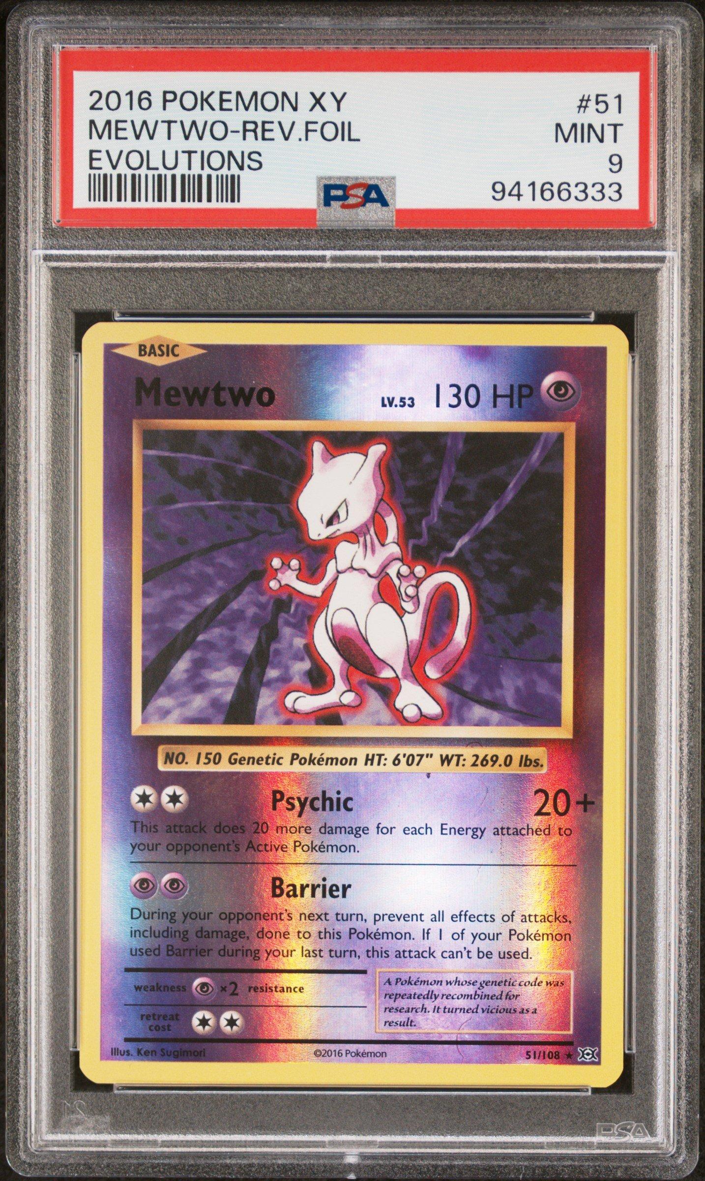 mewtwo 2016 pokemon card EX 52/108 Holo XY Evolutions The item available is listed in the Title Mewtwo-EX (xyp-XY107) - PokemonCard