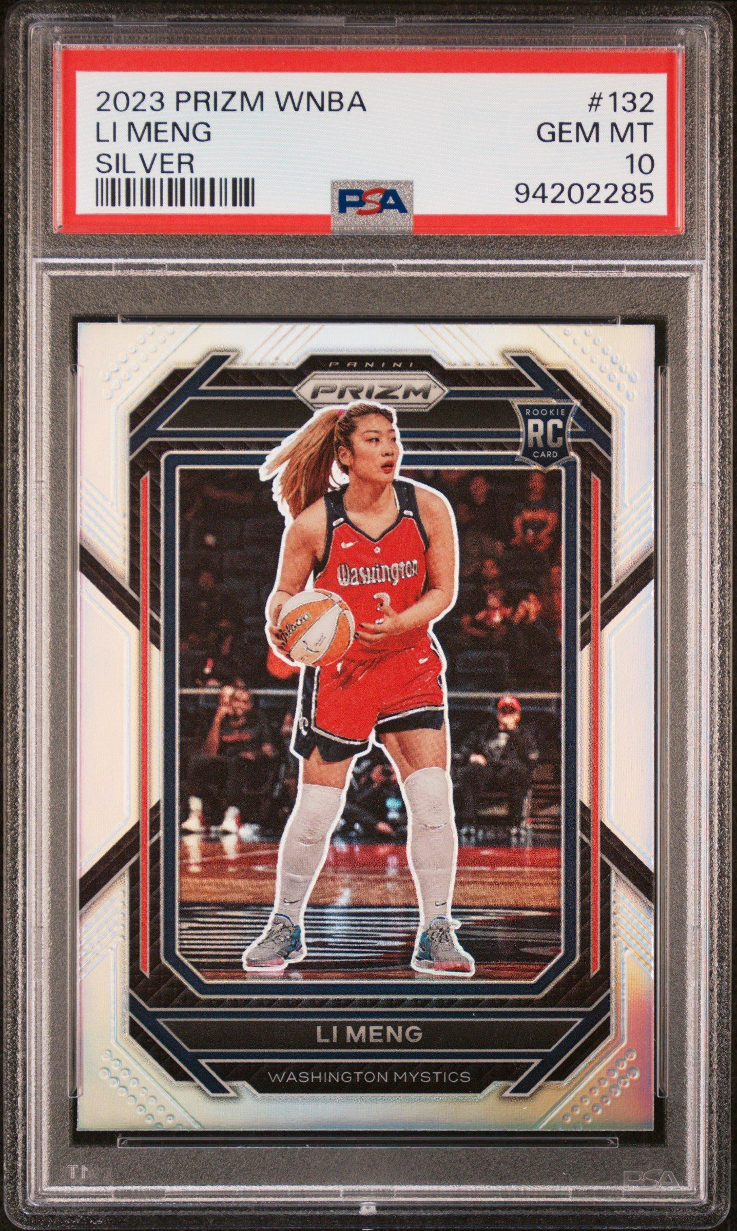 2023 Panini Prizm Wnba 132 Li Meng Silver PSA 10