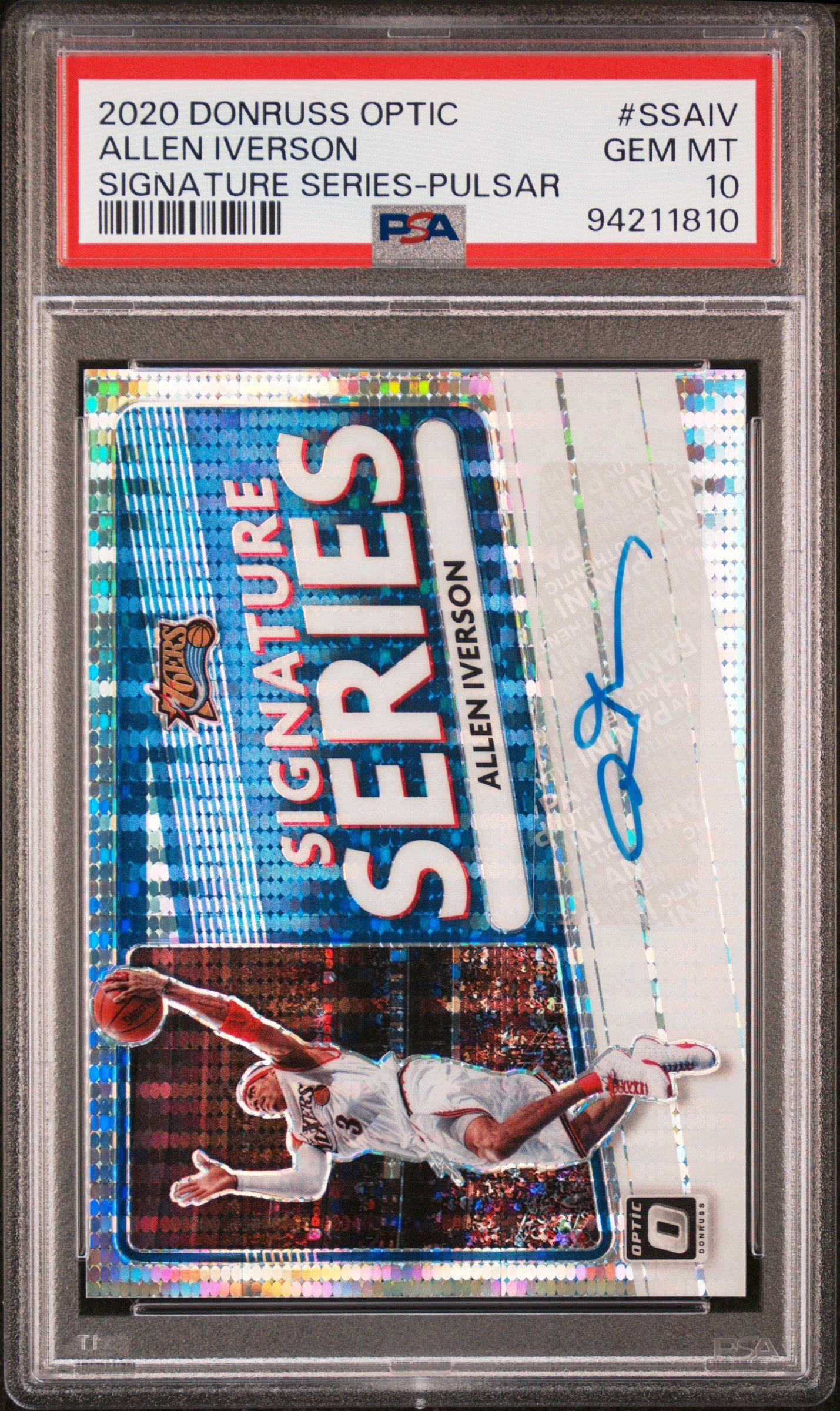 2020 Panini Donruss Optic Signature Series Ssaiv Allen Iverson