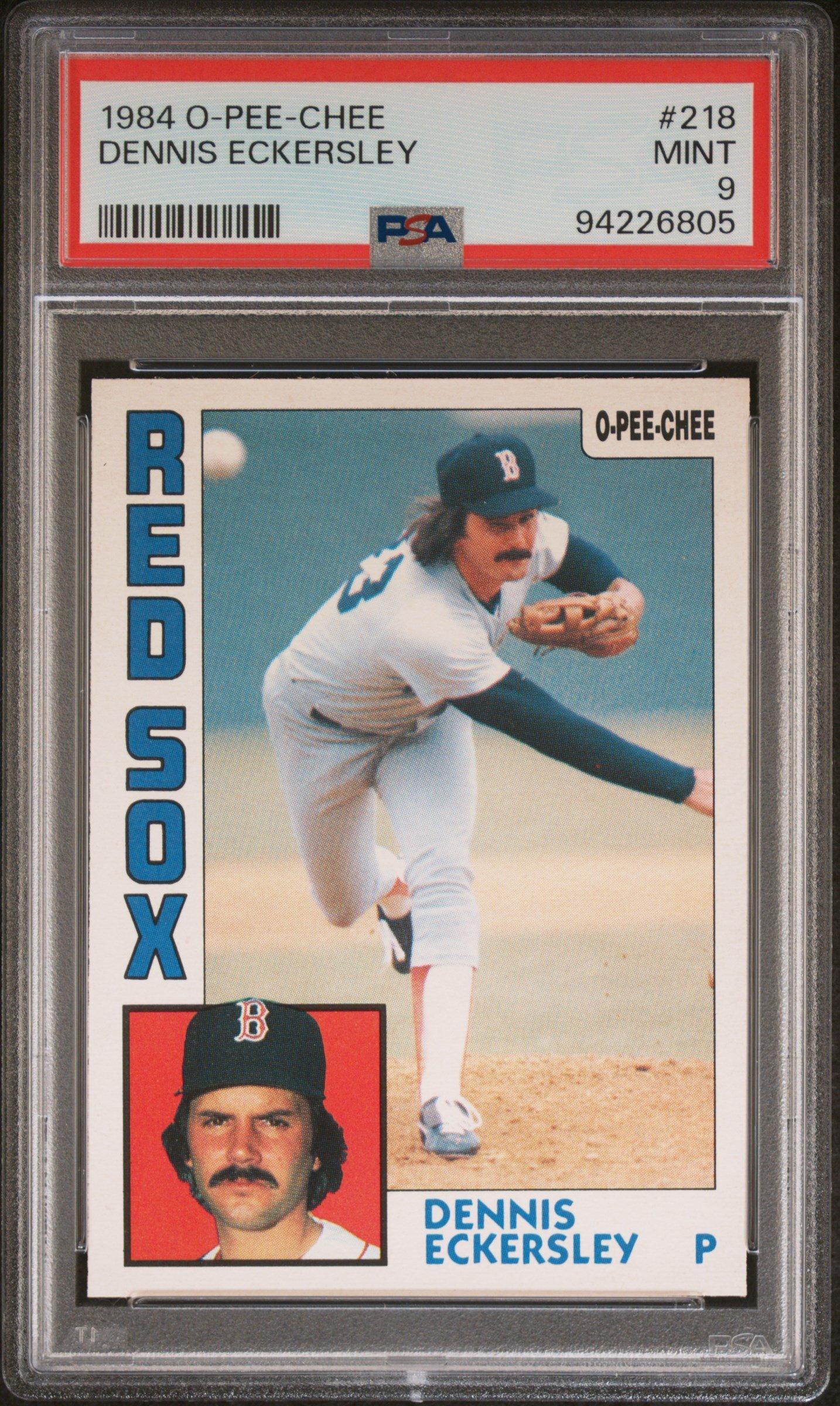 1984 O-pee-chee 218 Dennis Eckersley PSA 9